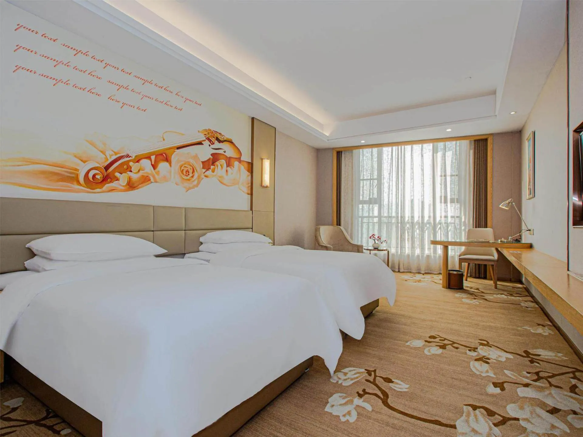 Bed in Vienna International Hotel Nanchang Qingshan Lake Wanda Plaza