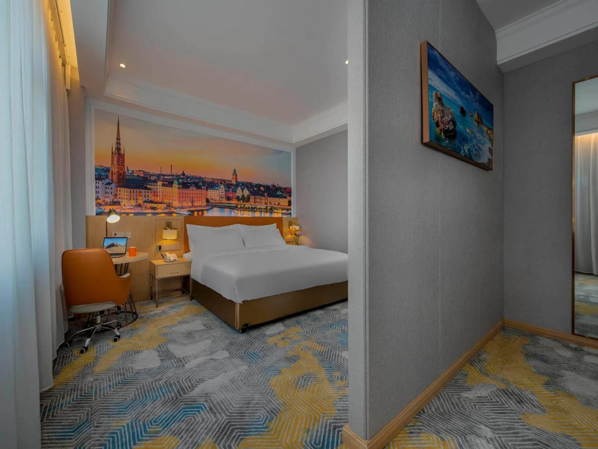 Bed in Vienna Hotels Yuncheng Hedong Street Wanda Store