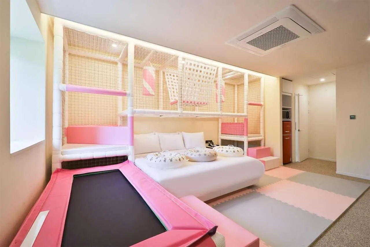 Bed in Doan Kids Hotel Yangsan