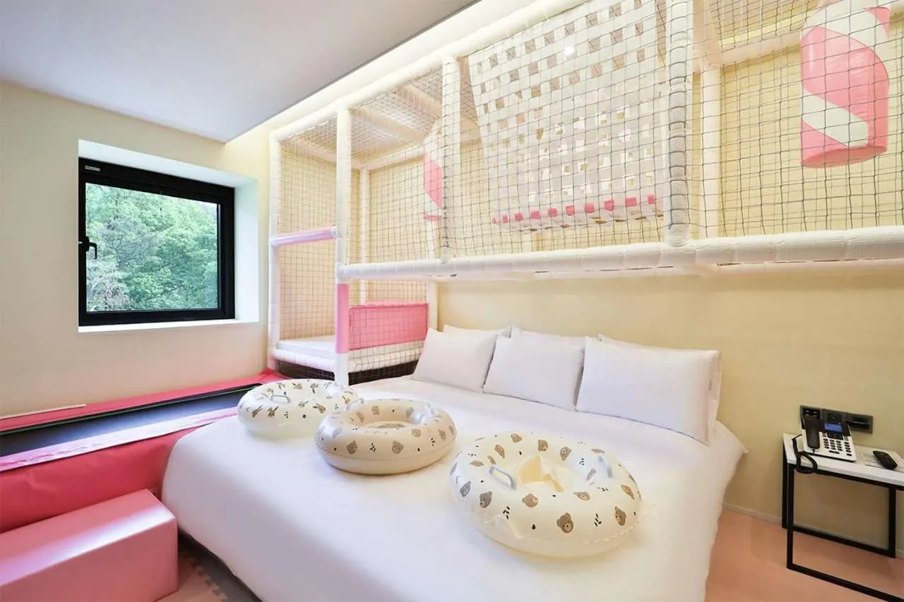 Bed in Doan Kids Hotel Yangsan