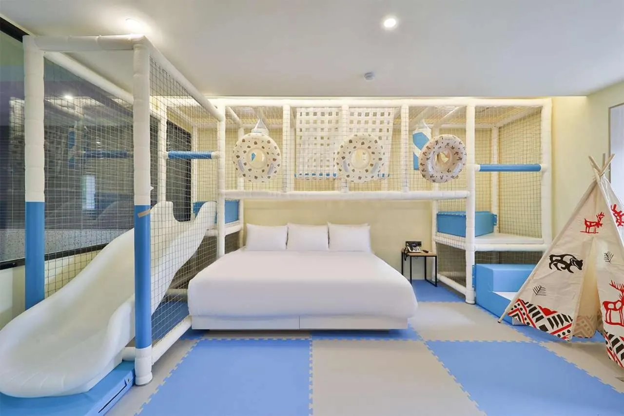 Bed in Doan Kids Hotel Yangsan
