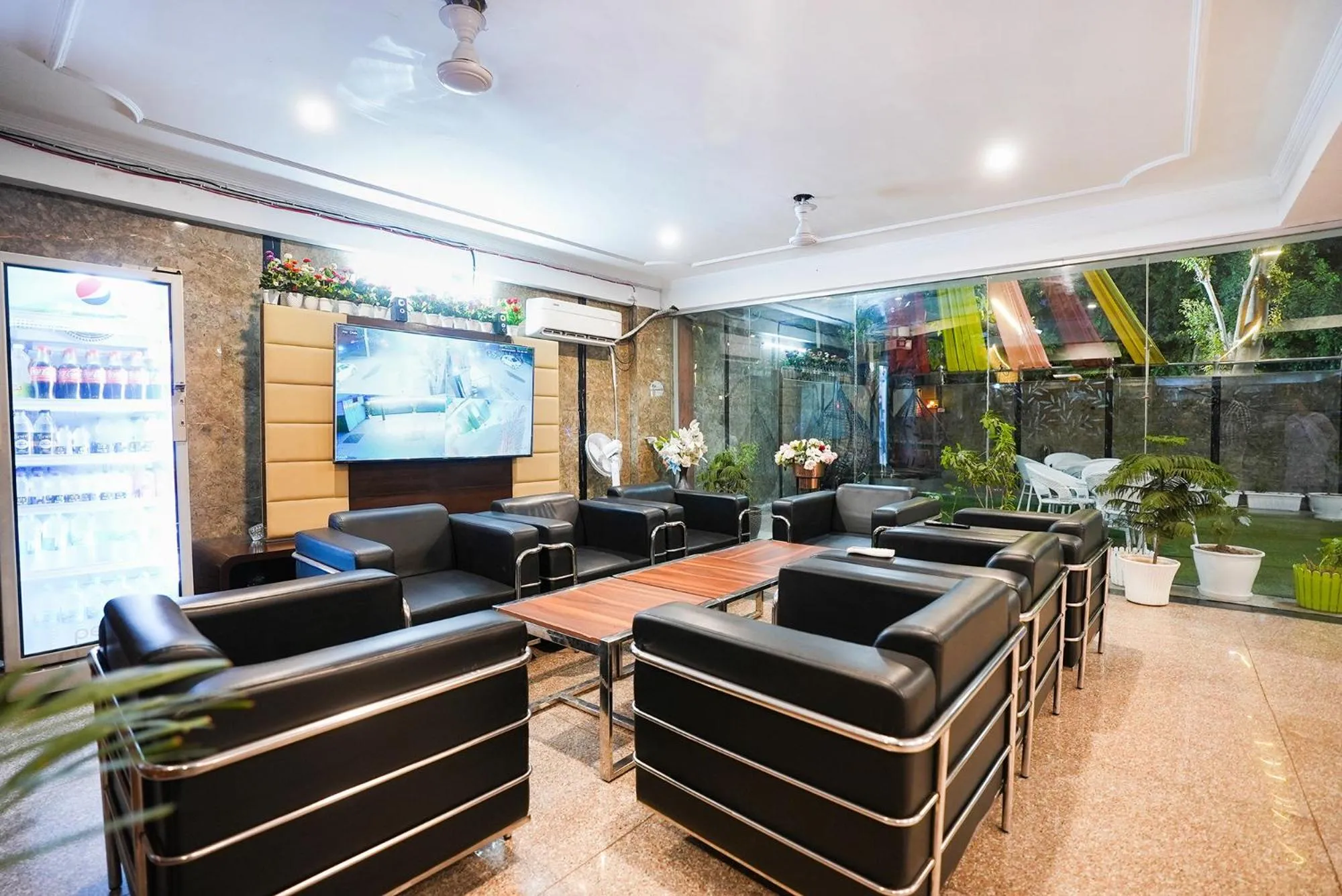 Seating area in FabHotel Tanvi Premium