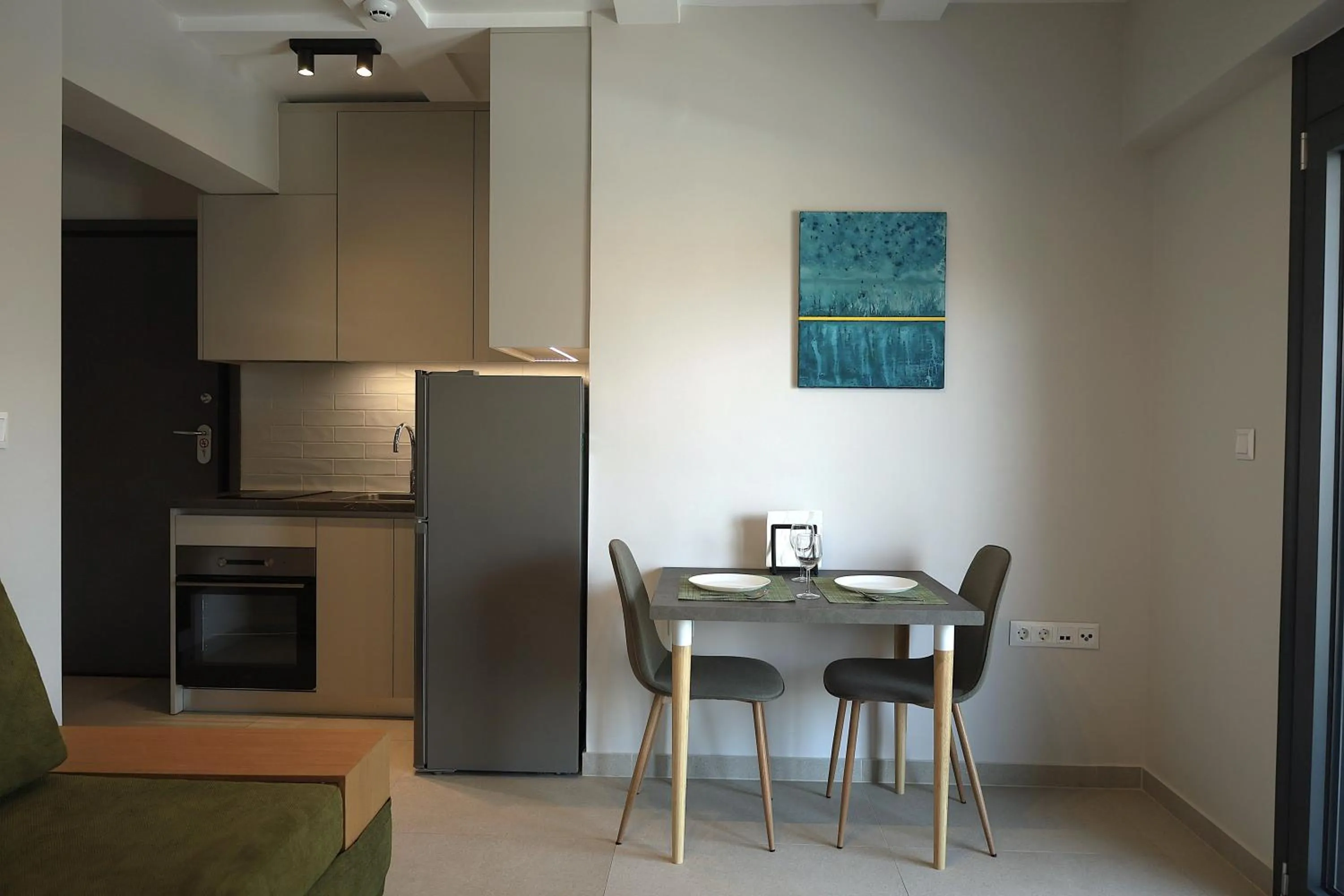 Kitchen or kitchenette in Toumba apartments