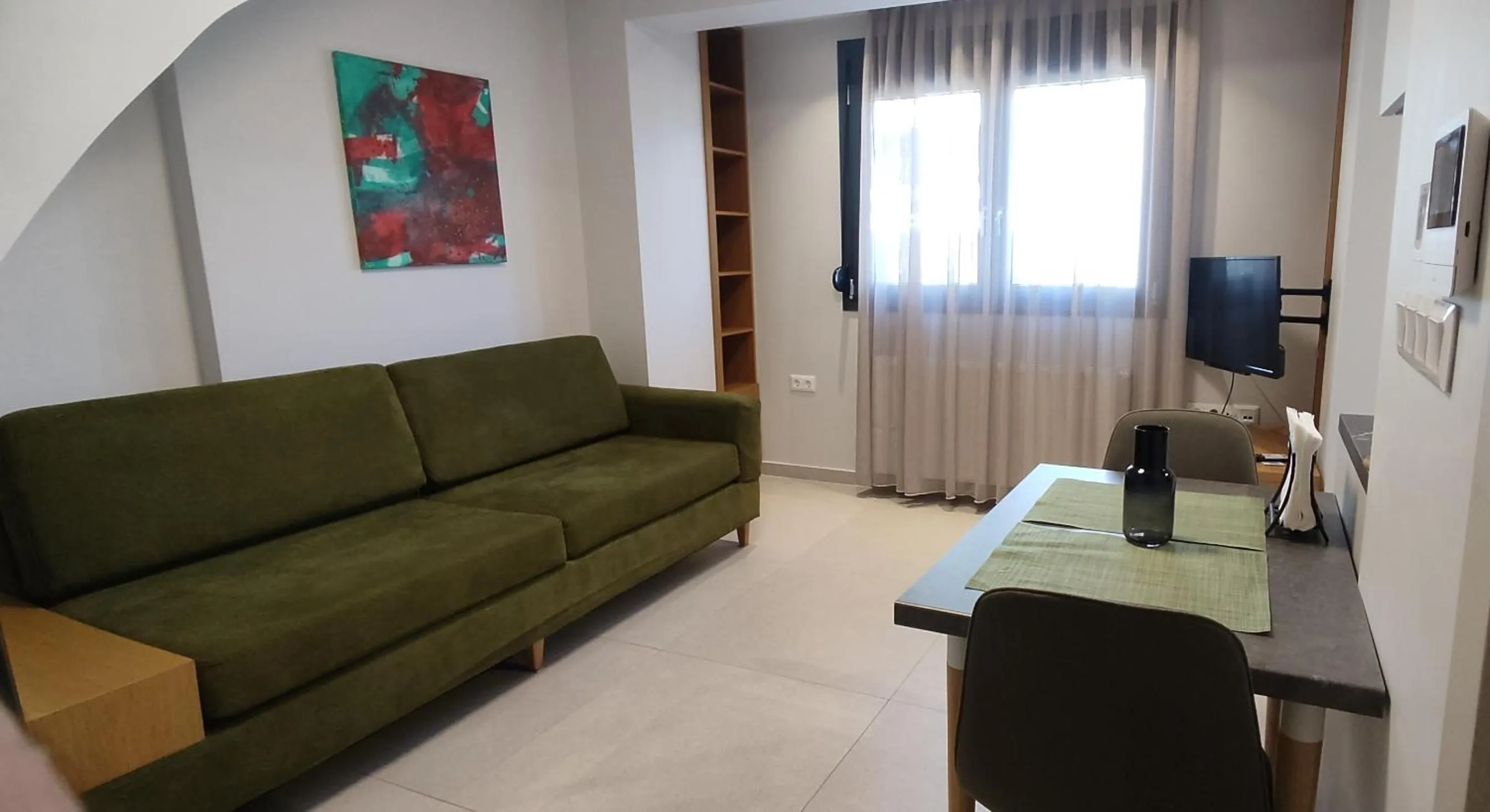 Living room in Toumba apartments