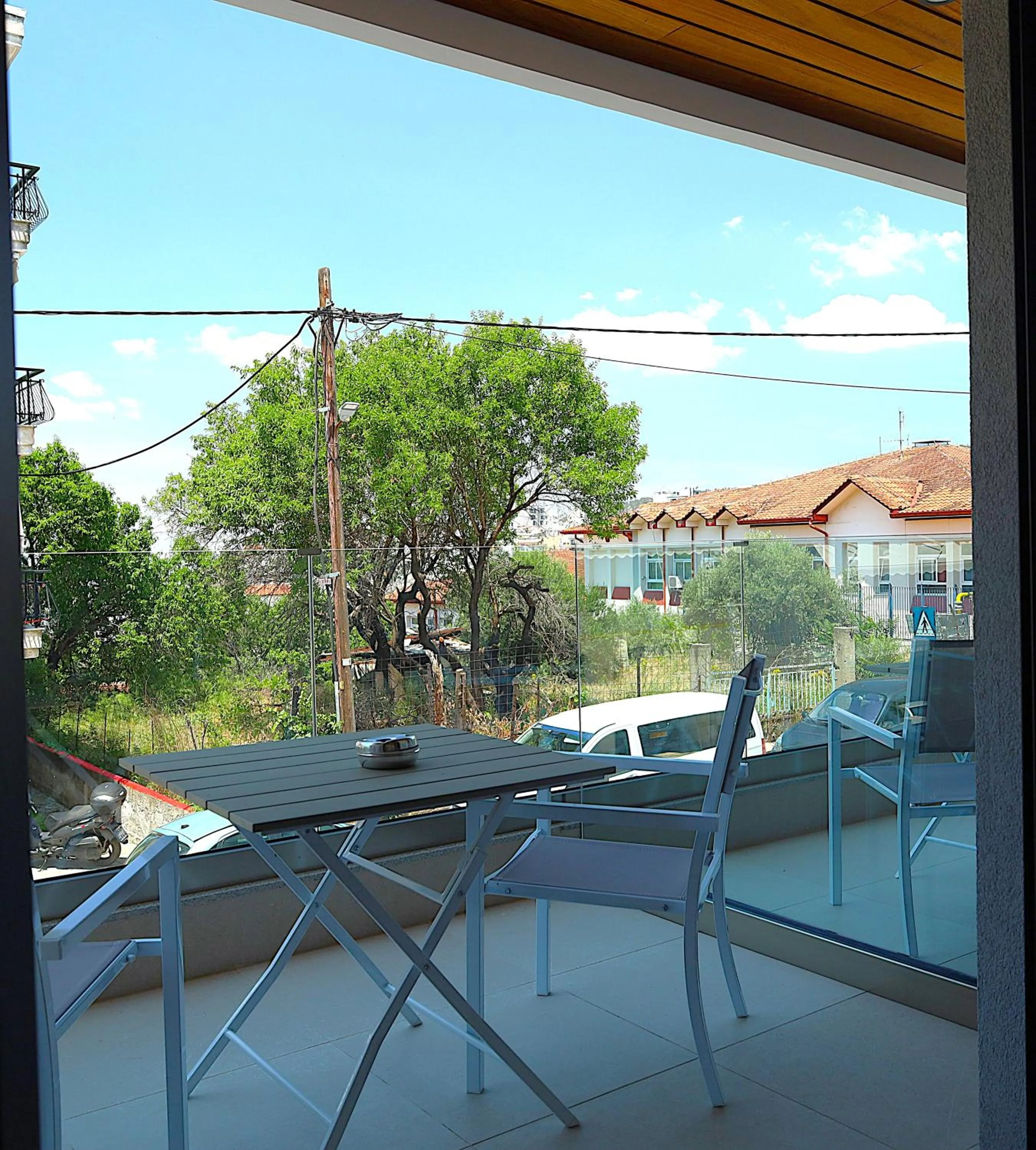 Living room in Toumba apartments