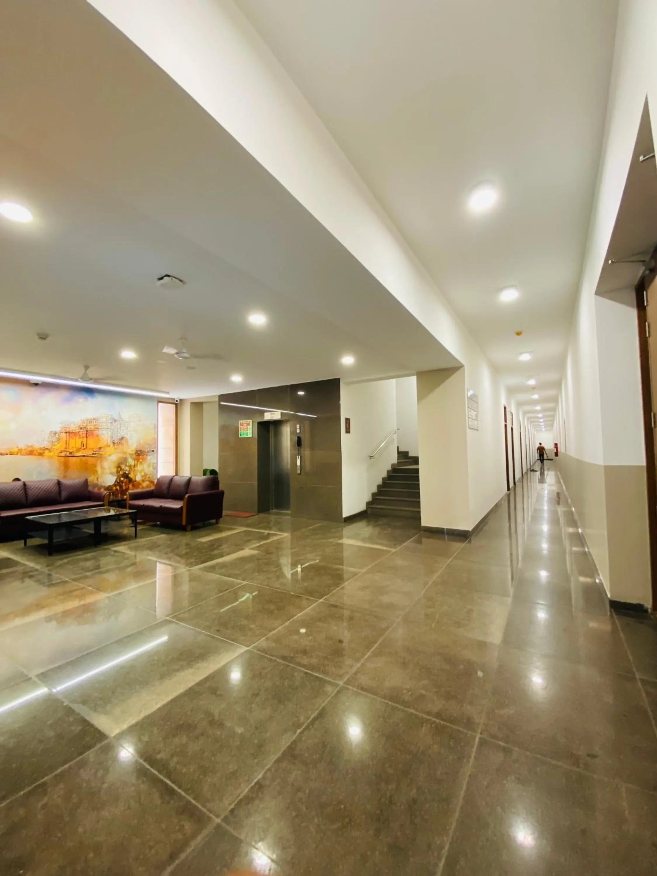 Lobby or reception in Southern Grand Kashi - Inside Kashi Vishwanath Temple Corridor