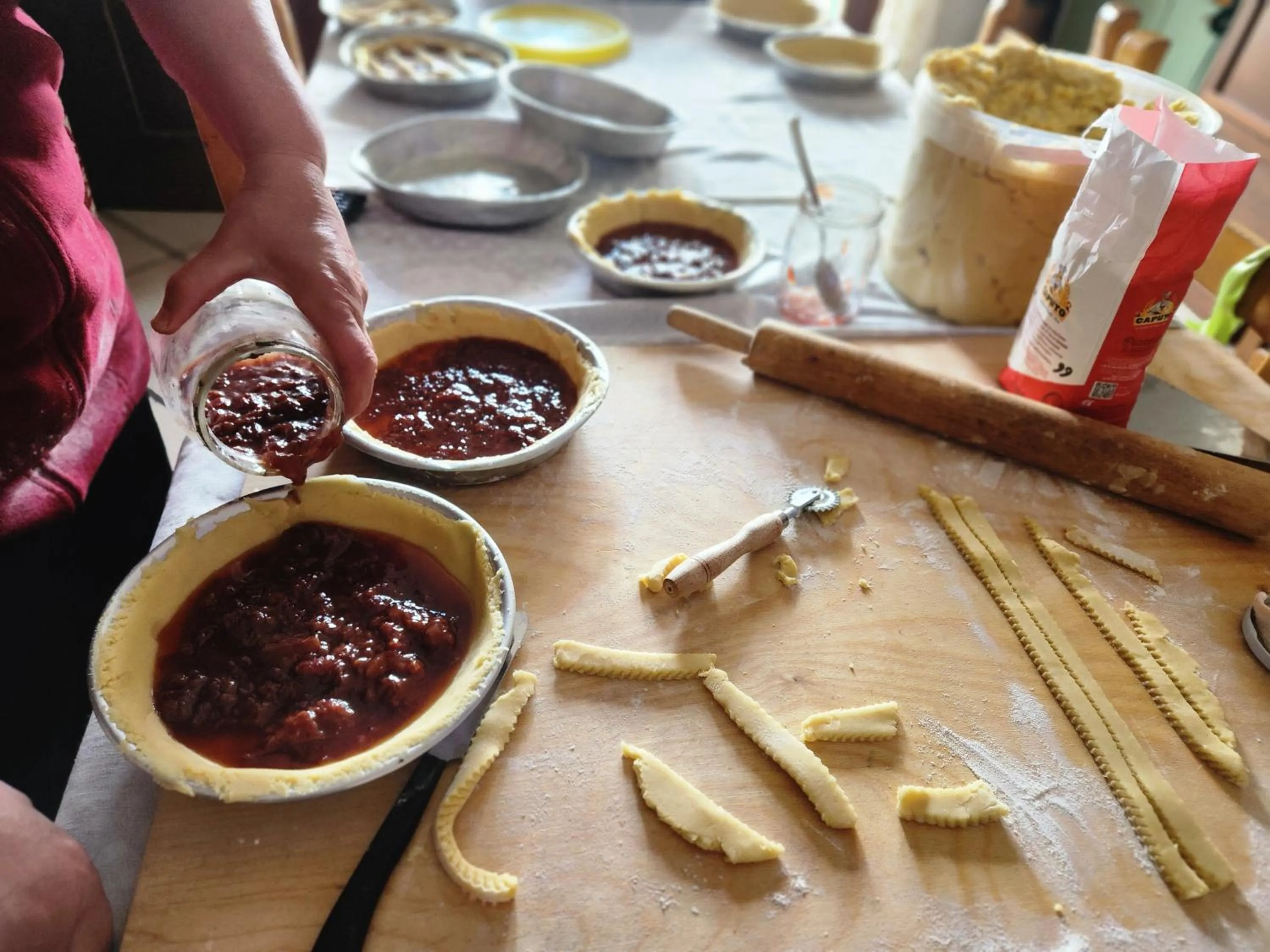 Italian breakfast in Valle degli Dei