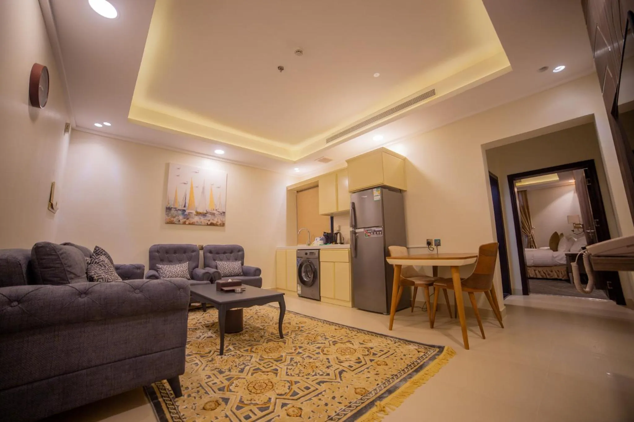 Kitchen or kitchenette in Guest House Hotel Apartments