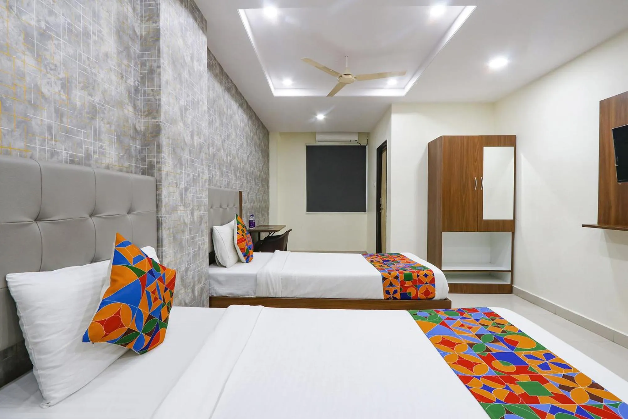 Bed in FabHotel Royal Signature - HITECH CITY