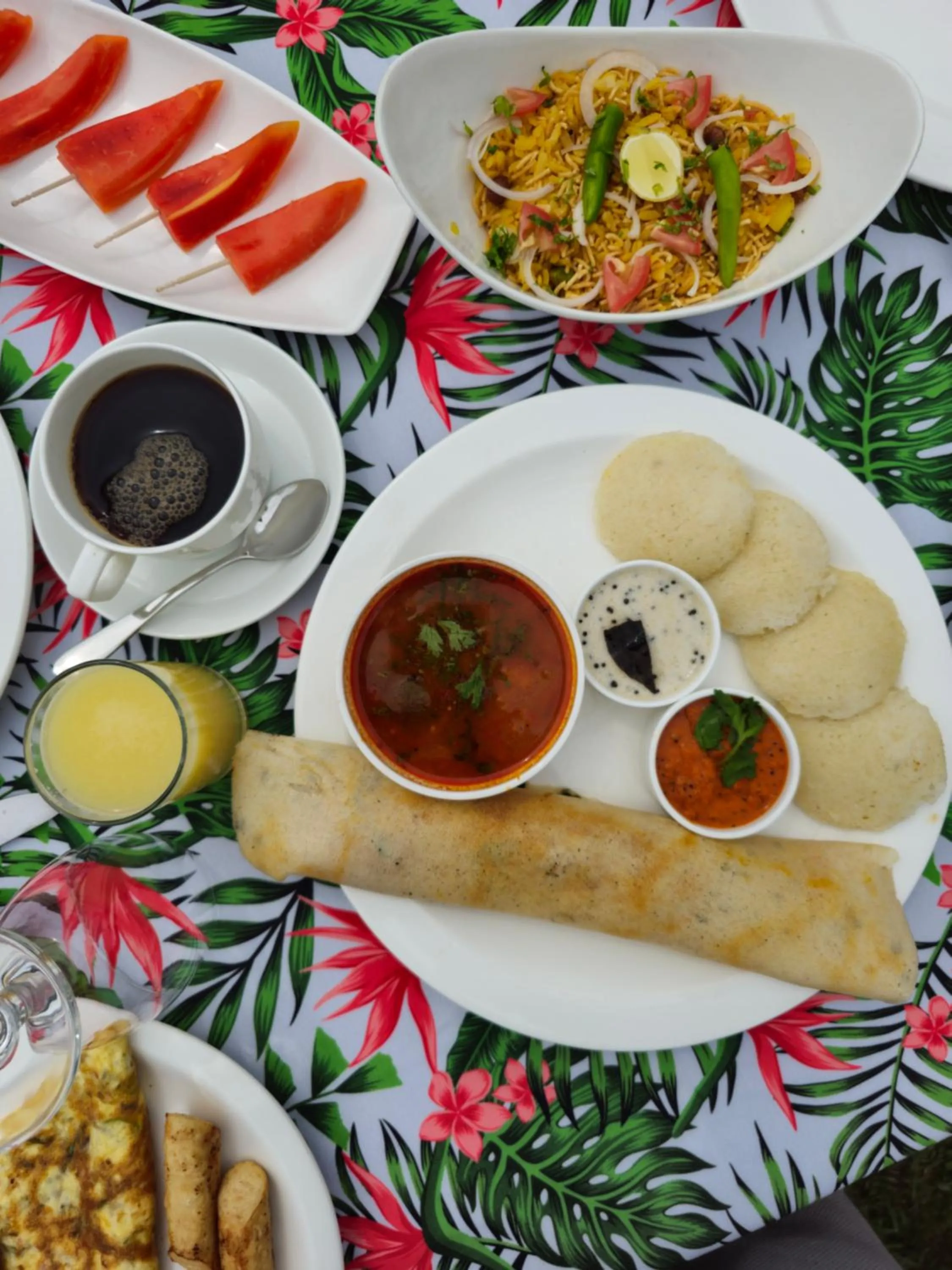 Breakfast in Neemrana's Three Waters