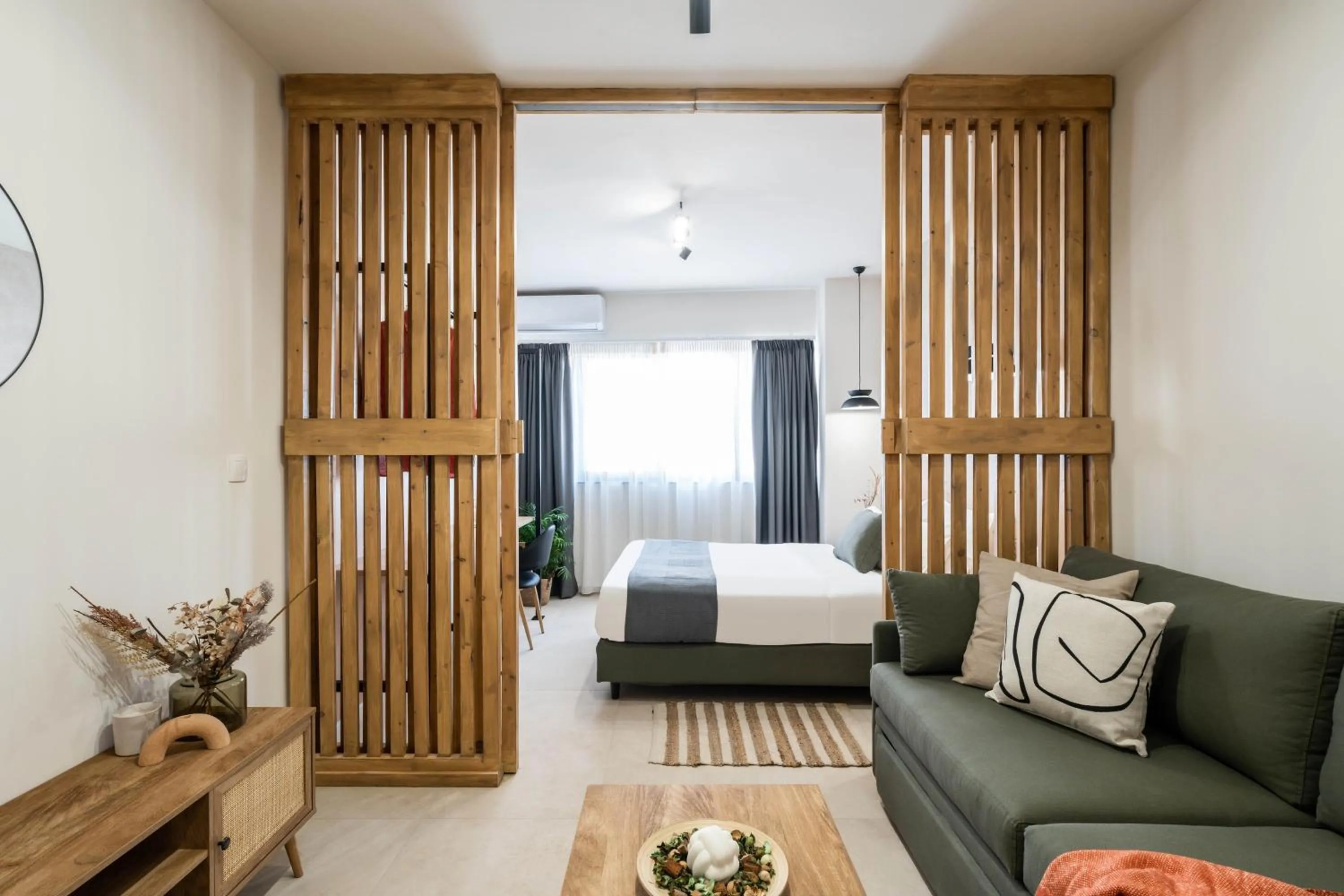 Photo of the whole room, Bed in KOYO Athens