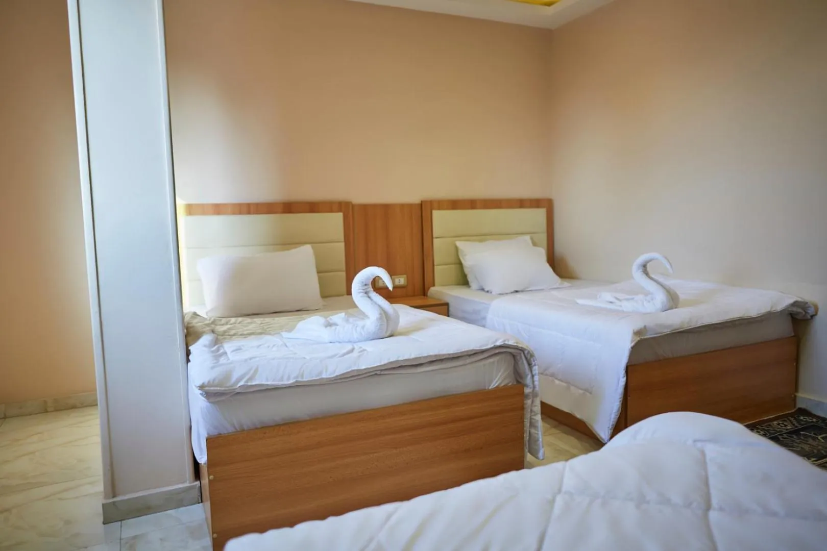 Bed in Grand Pyramid View Hotel