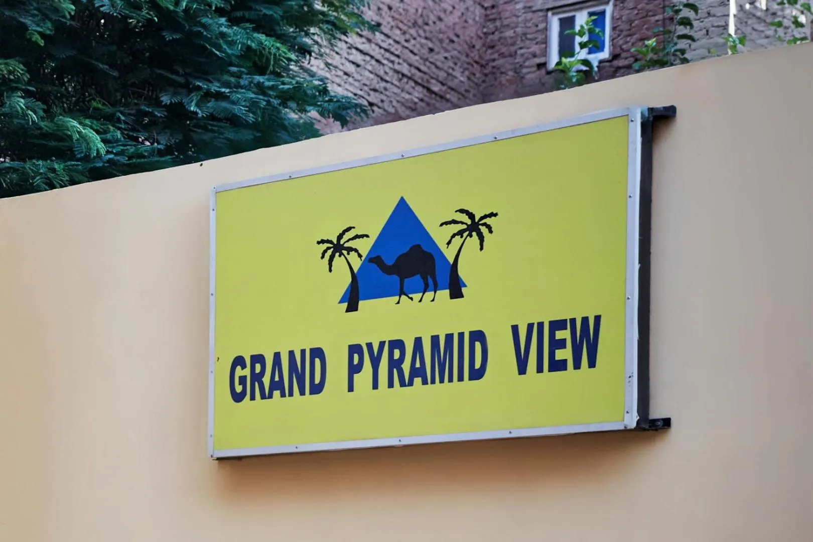 Text overlay in Grand Pyramid View Hotel