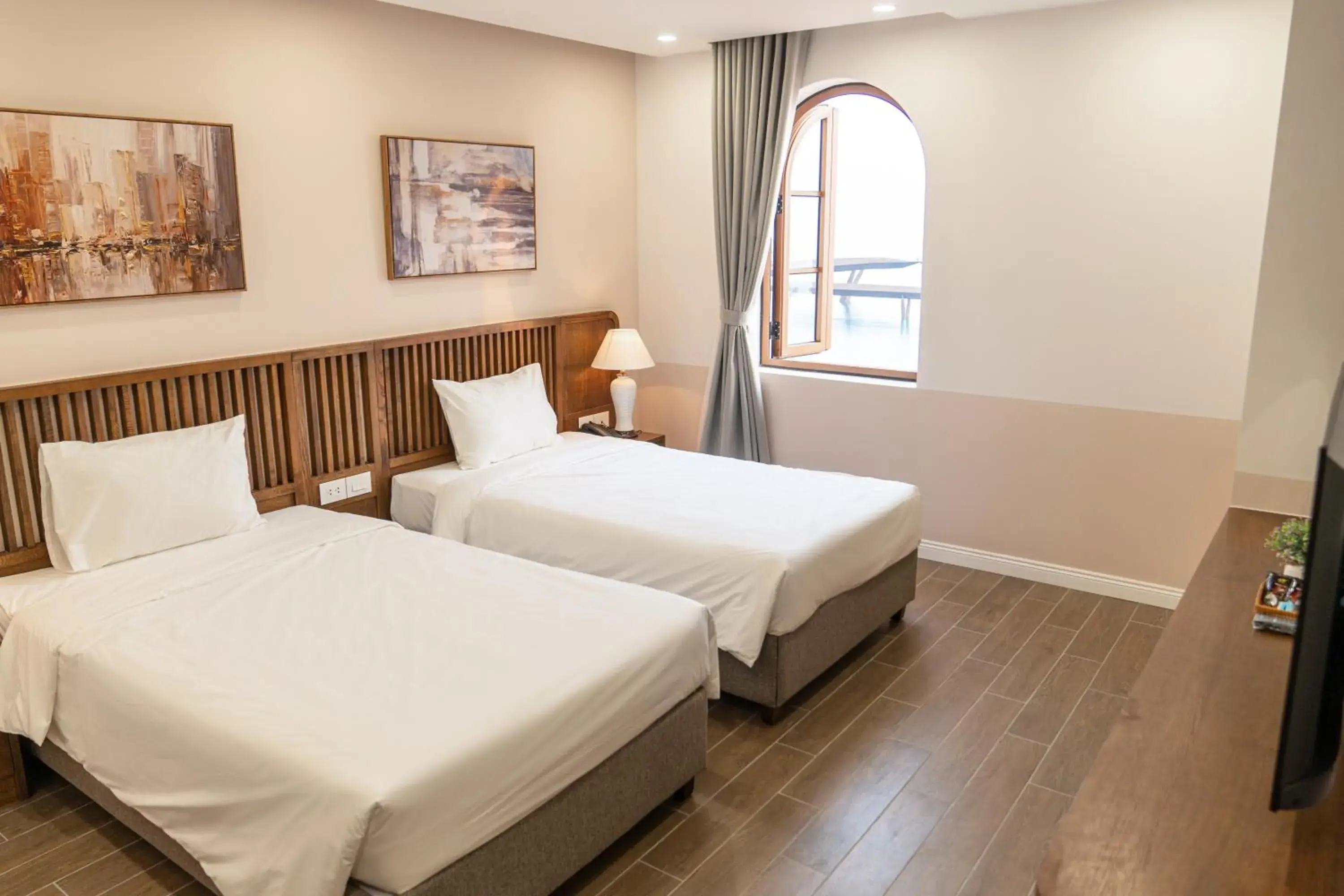 Deluxe Twin Room with Sea View in Palo Santo Hotel Phu Quoc Deluxe Twin Room with Sea View in Palo Santo Hotel Phu Quoc