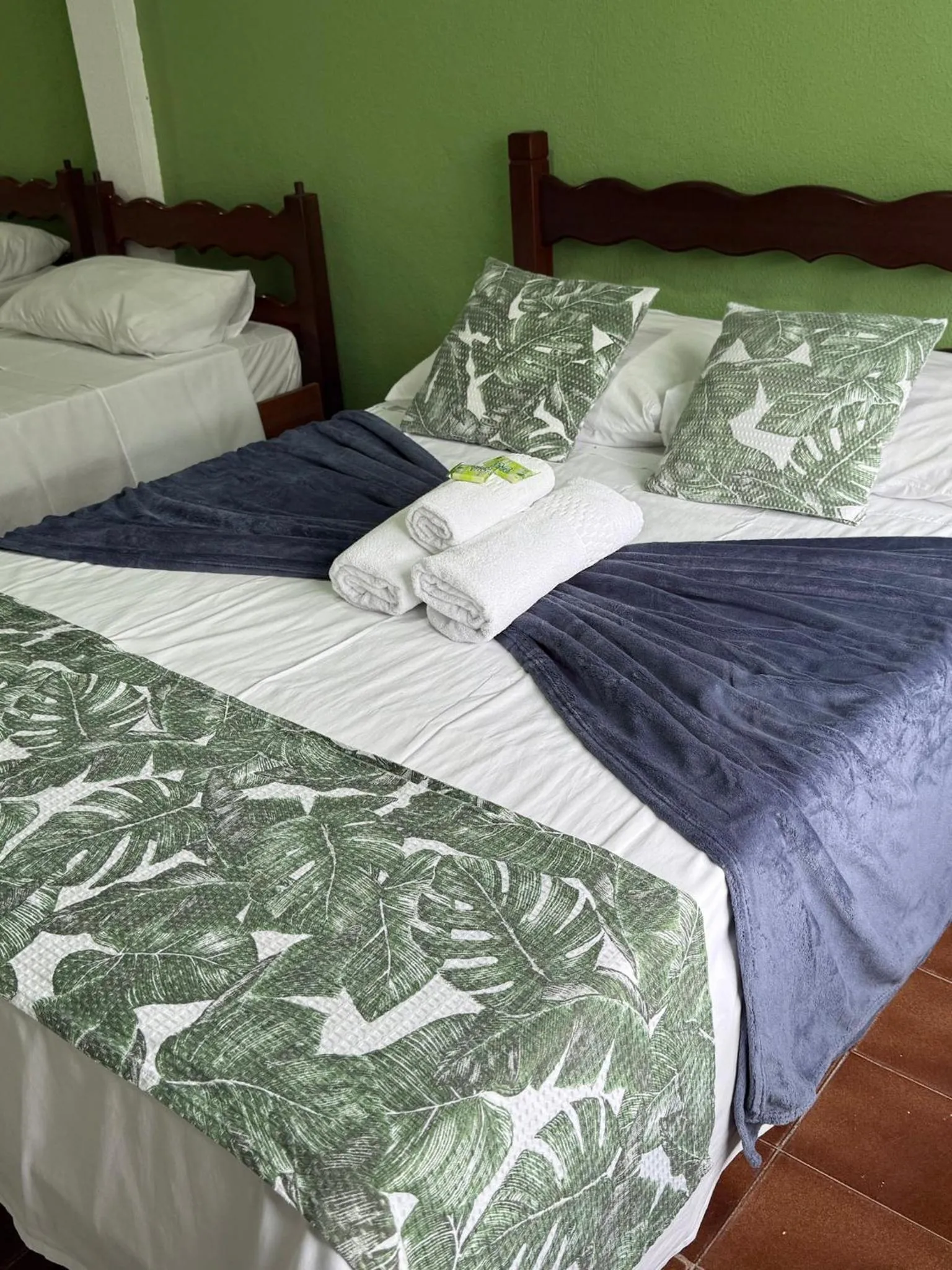 Bed in Pousada Lisamar