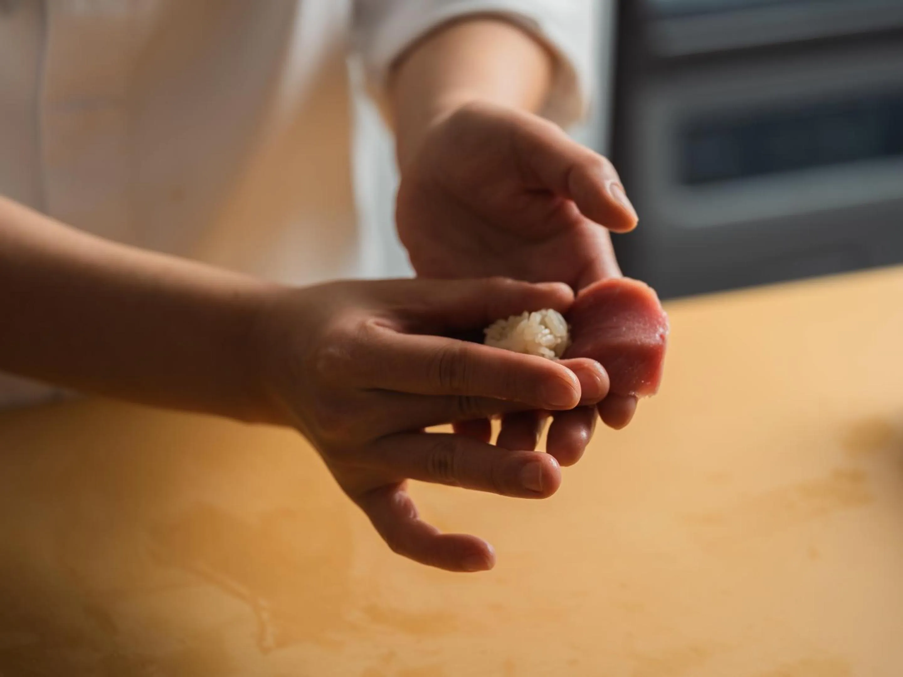 Food close-up in CUVEE J2 HOTEL OSAKA by Onko Chishin