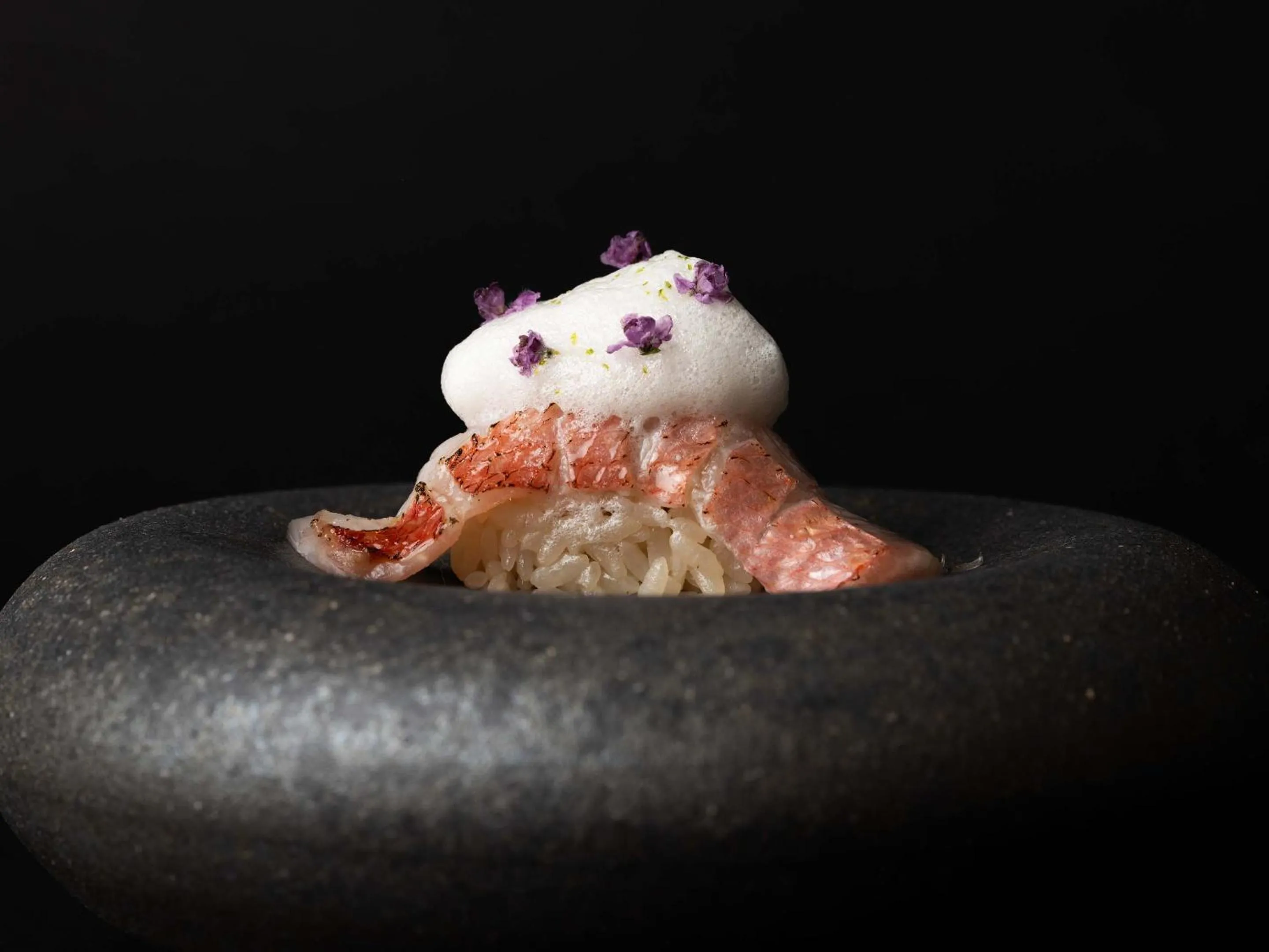 Food close-up in CUVEE J2 HOTEL OSAKA by Onko Chishin