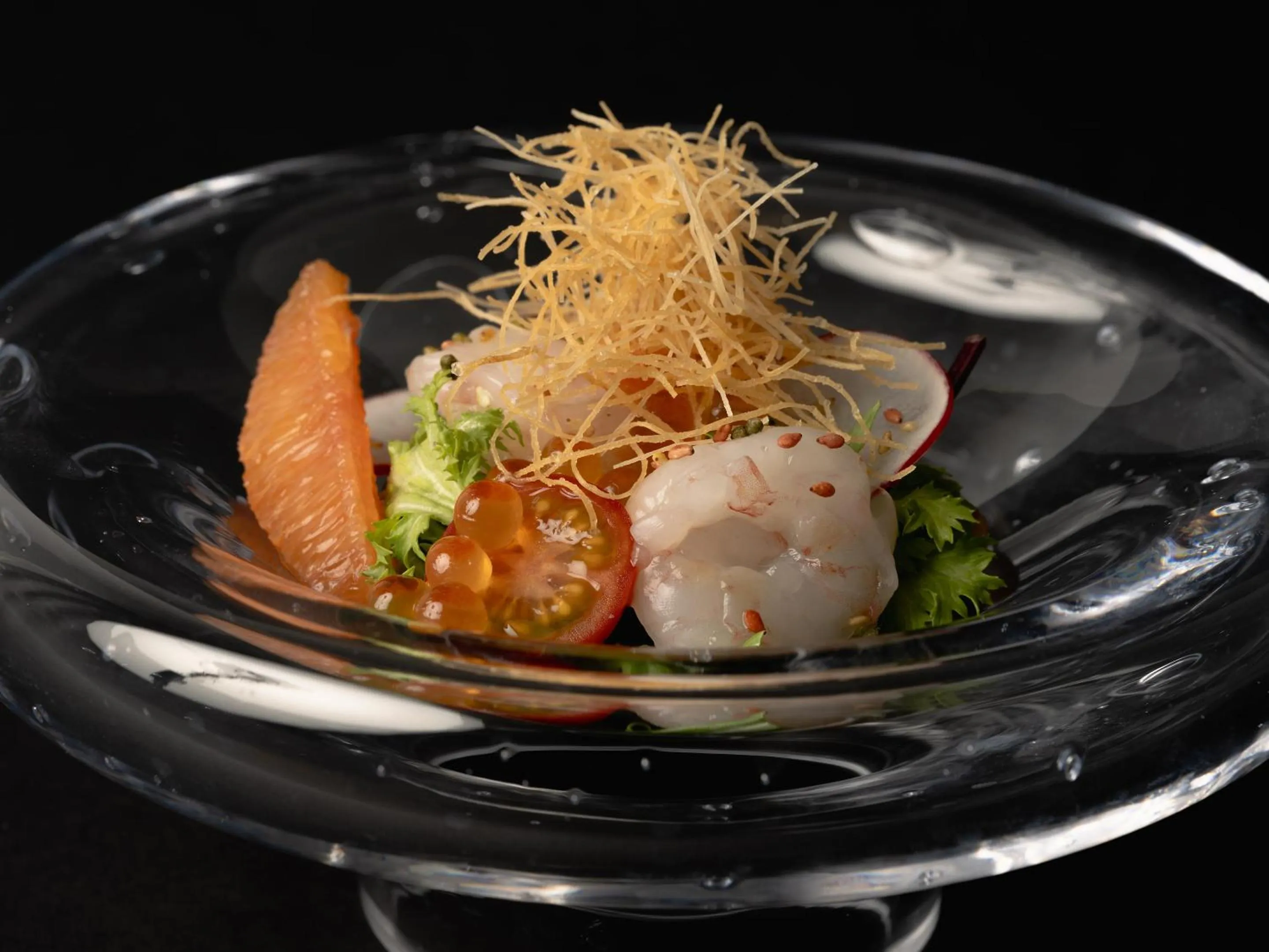 Food close-up in CUVEE J2 HOTEL OSAKA by Onko Chishin