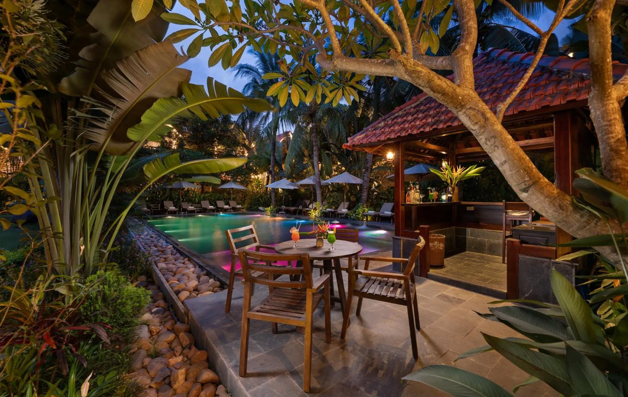 Patio in Coco Island Resort Ninh Binh