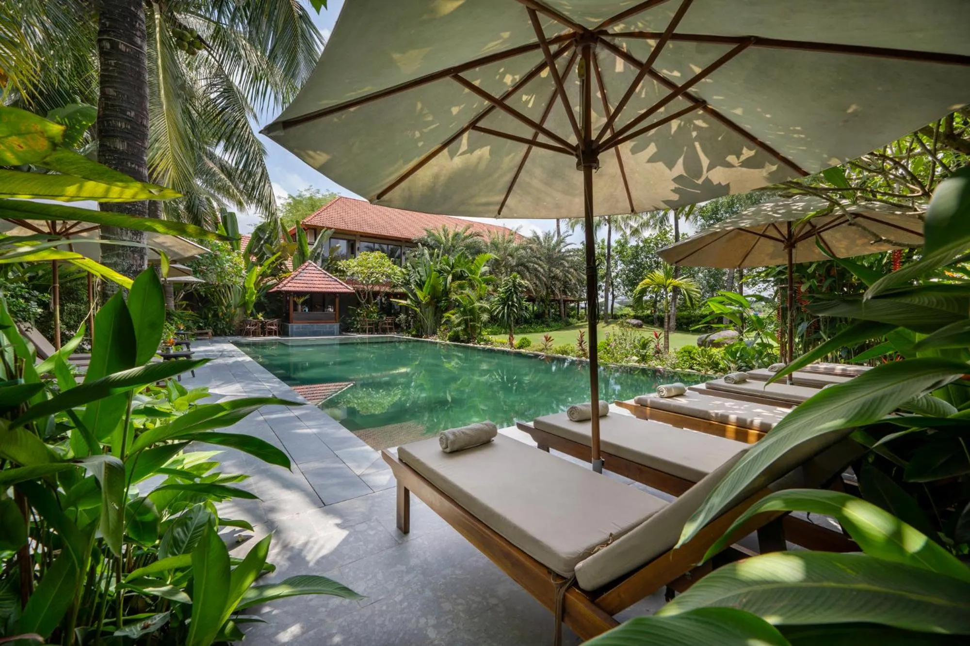 Patio in Coco Island Resort Ninh Binh