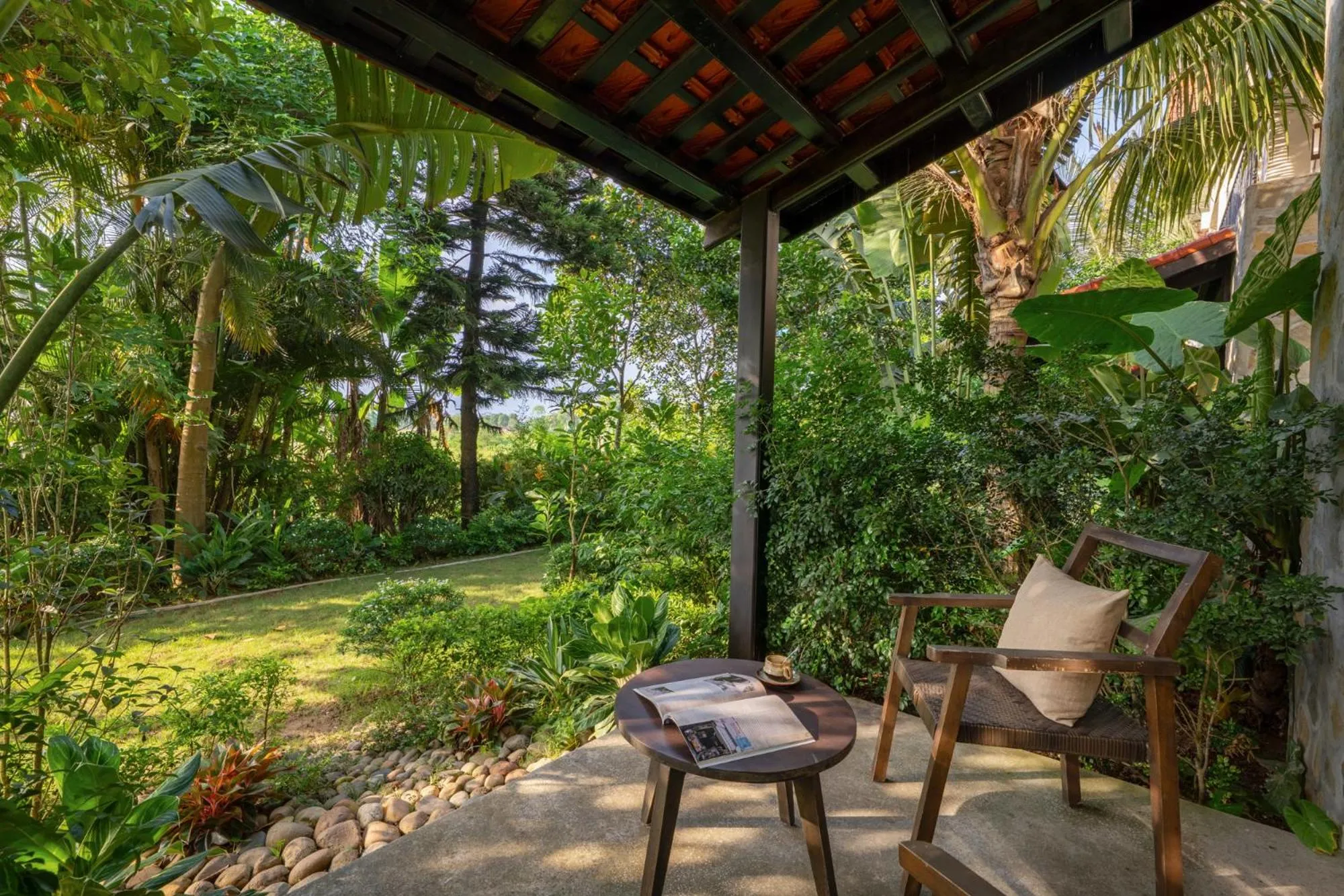 Patio in Coco Island Resort Ninh Binh