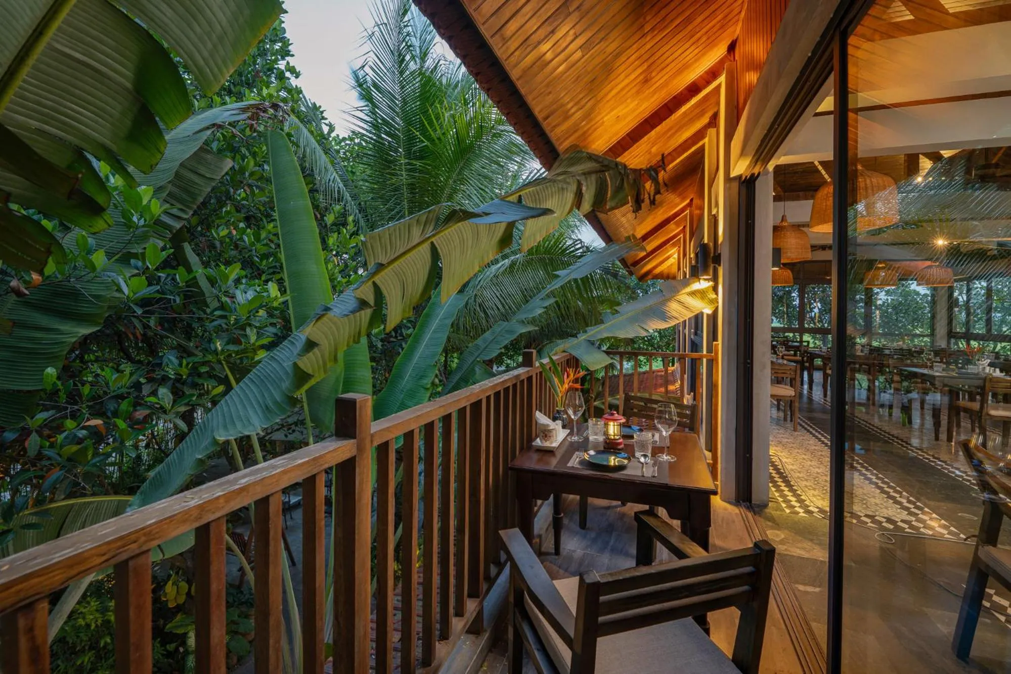 Patio in Coco Island Resort Ninh Binh