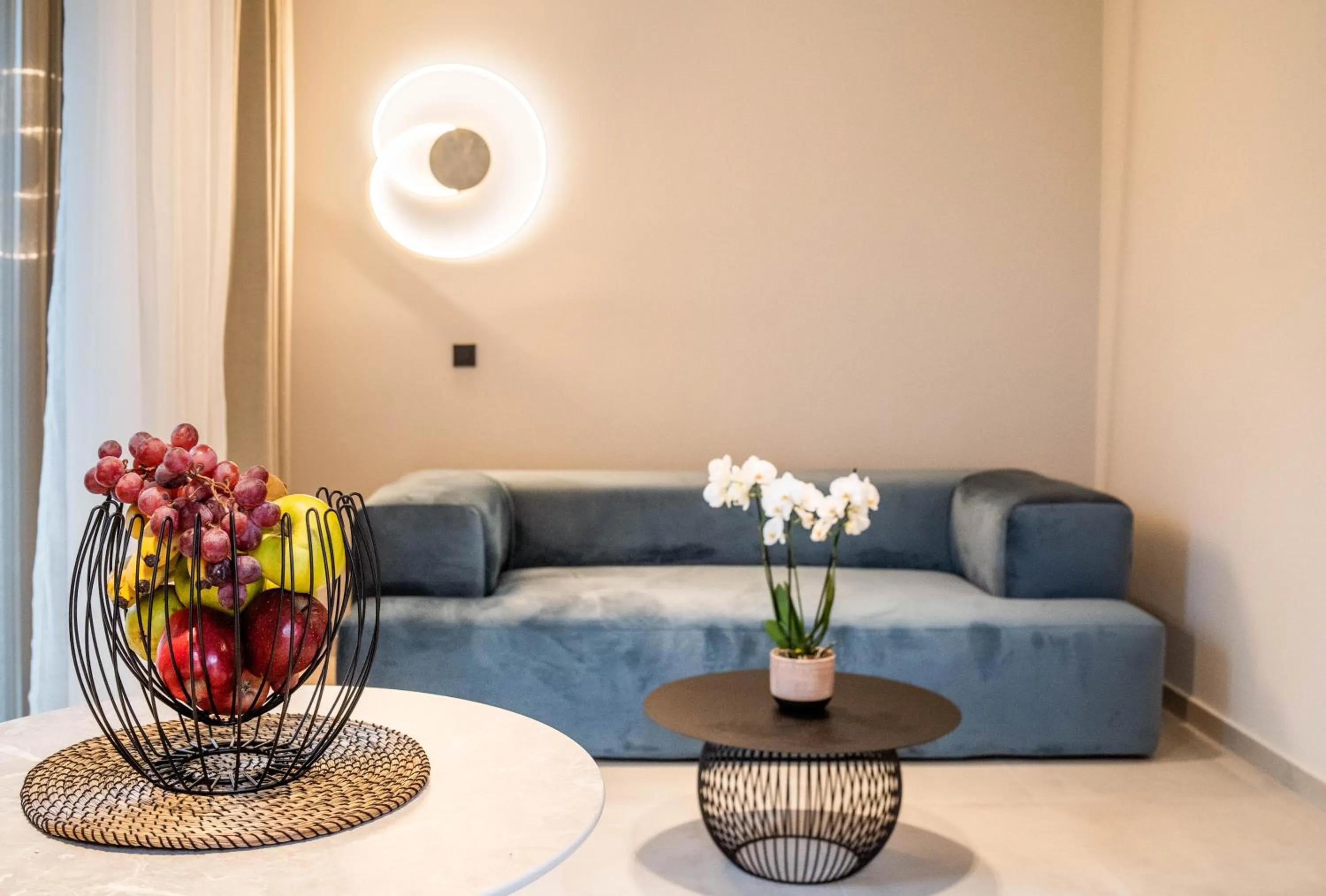 Seating area in Hara Suites