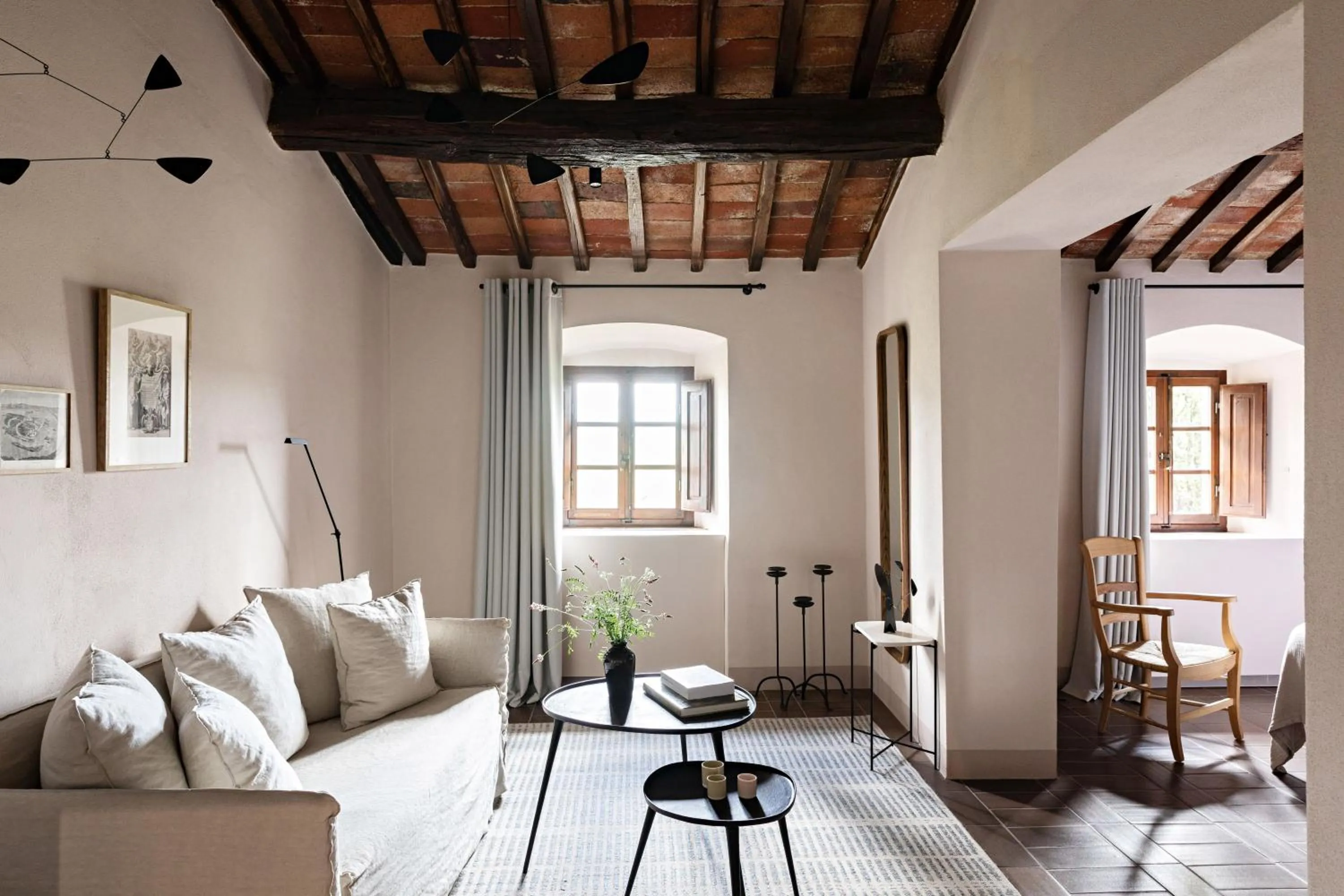 Seating area in Pieve Aldina Relais & Châteaux