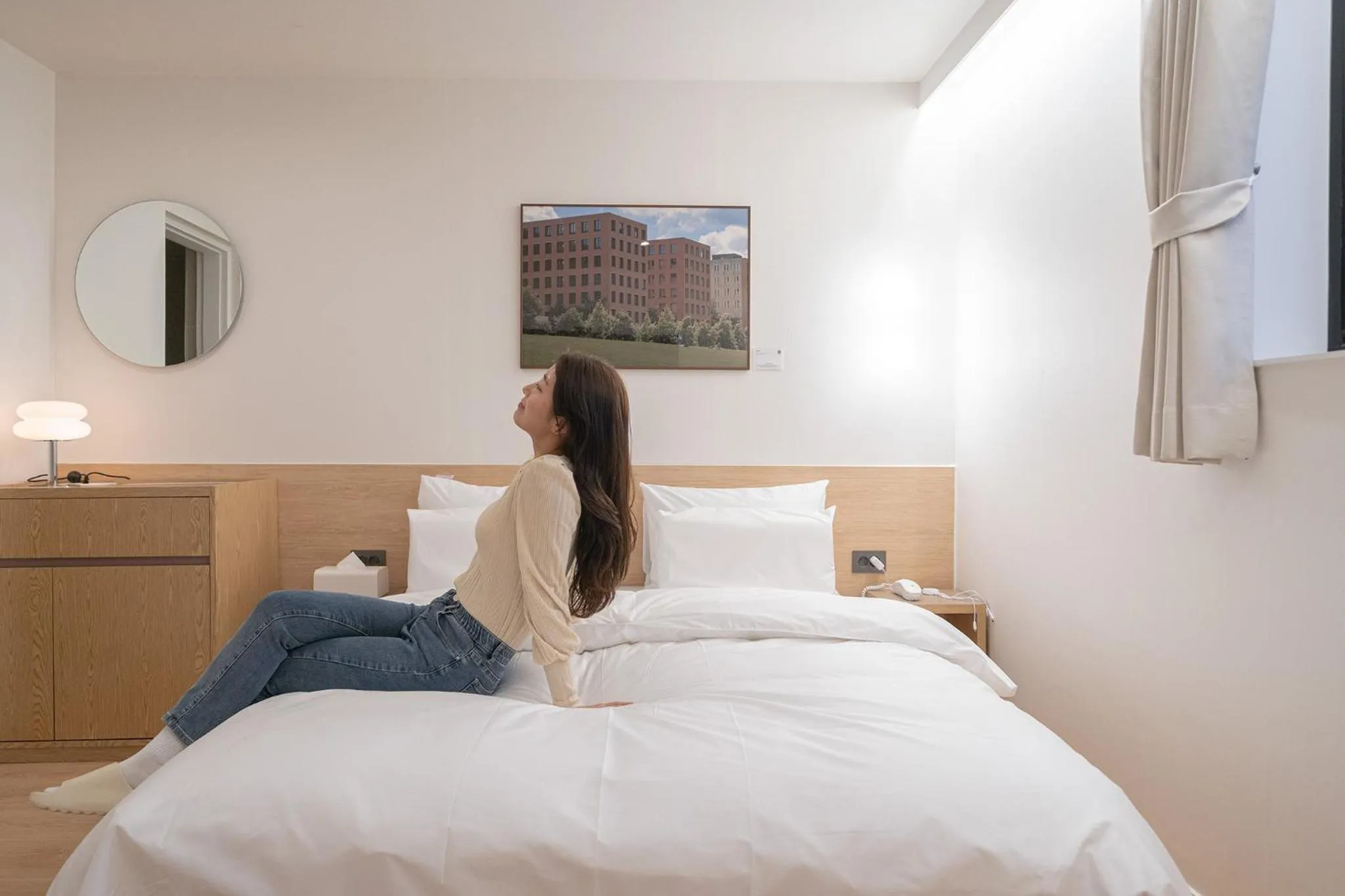 Bed in Aank Hotel Cheongju Uam 1st