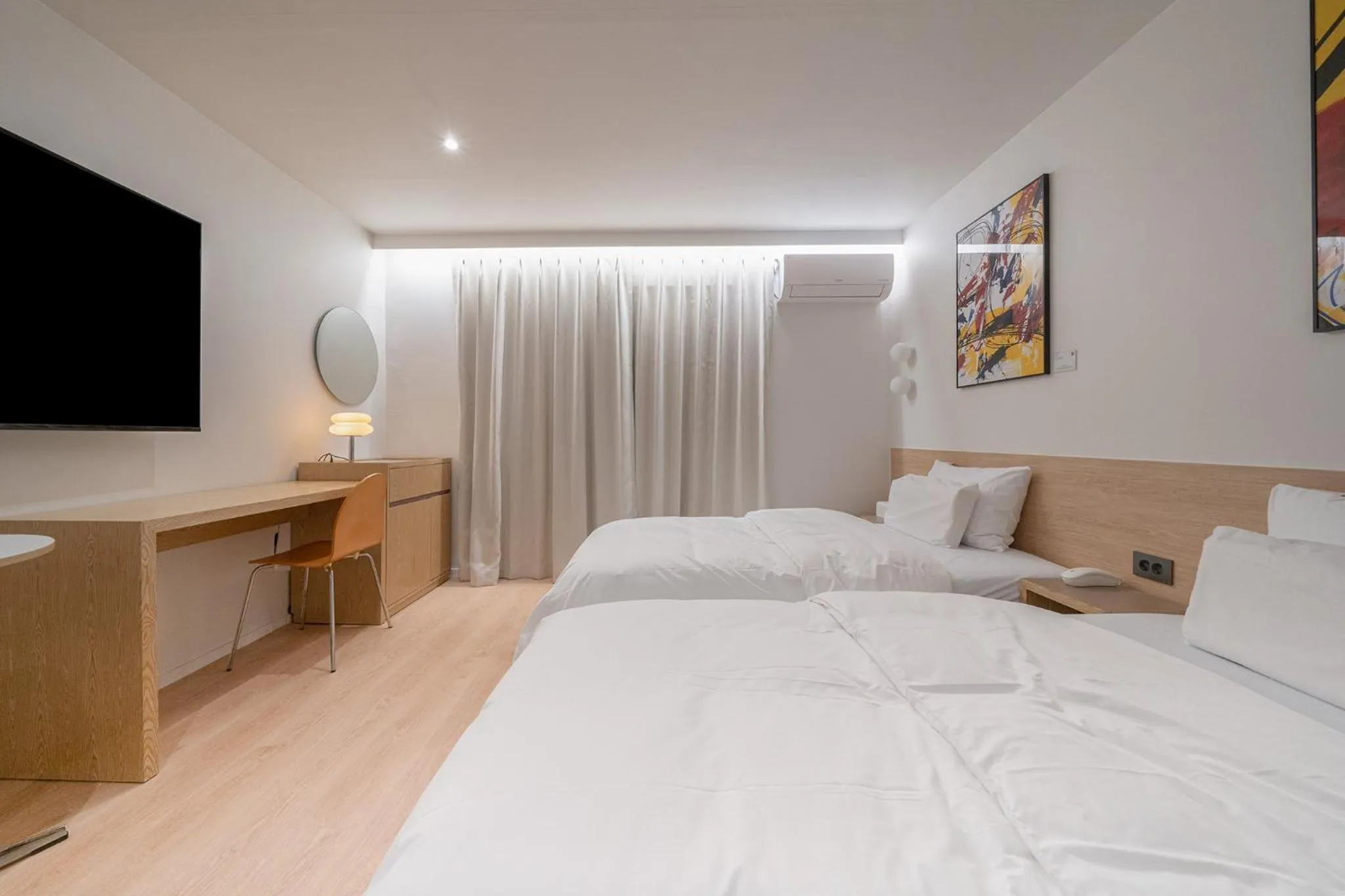 Bed in Aank Hotel Cheongju Uam 1st