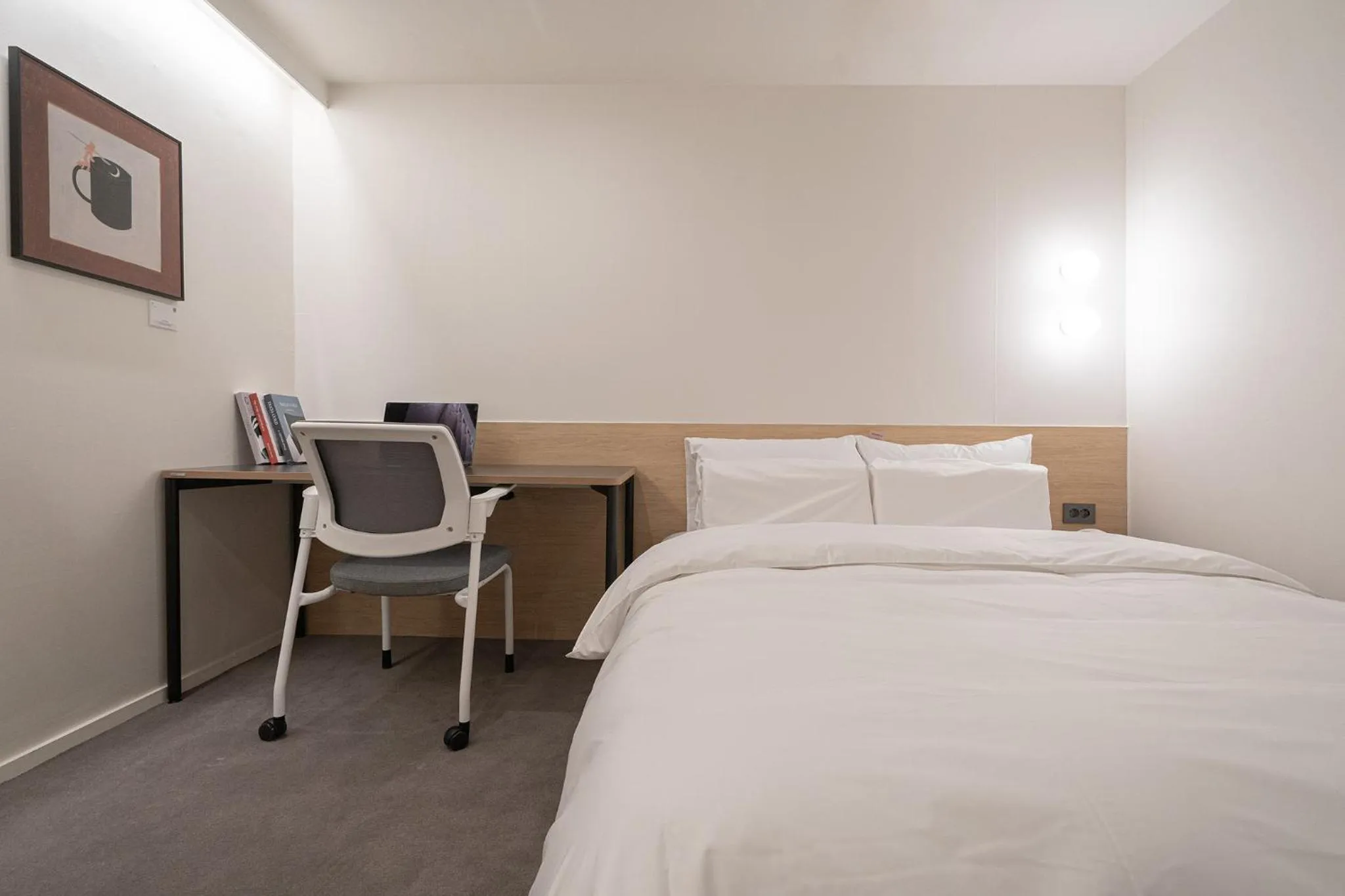 Bed in Aank Hotel Cheongju Uam 1st