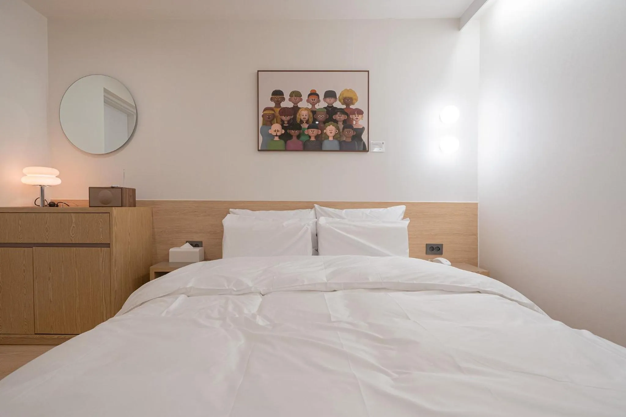 Bed in Aank Hotel Cheongju Uam 1st