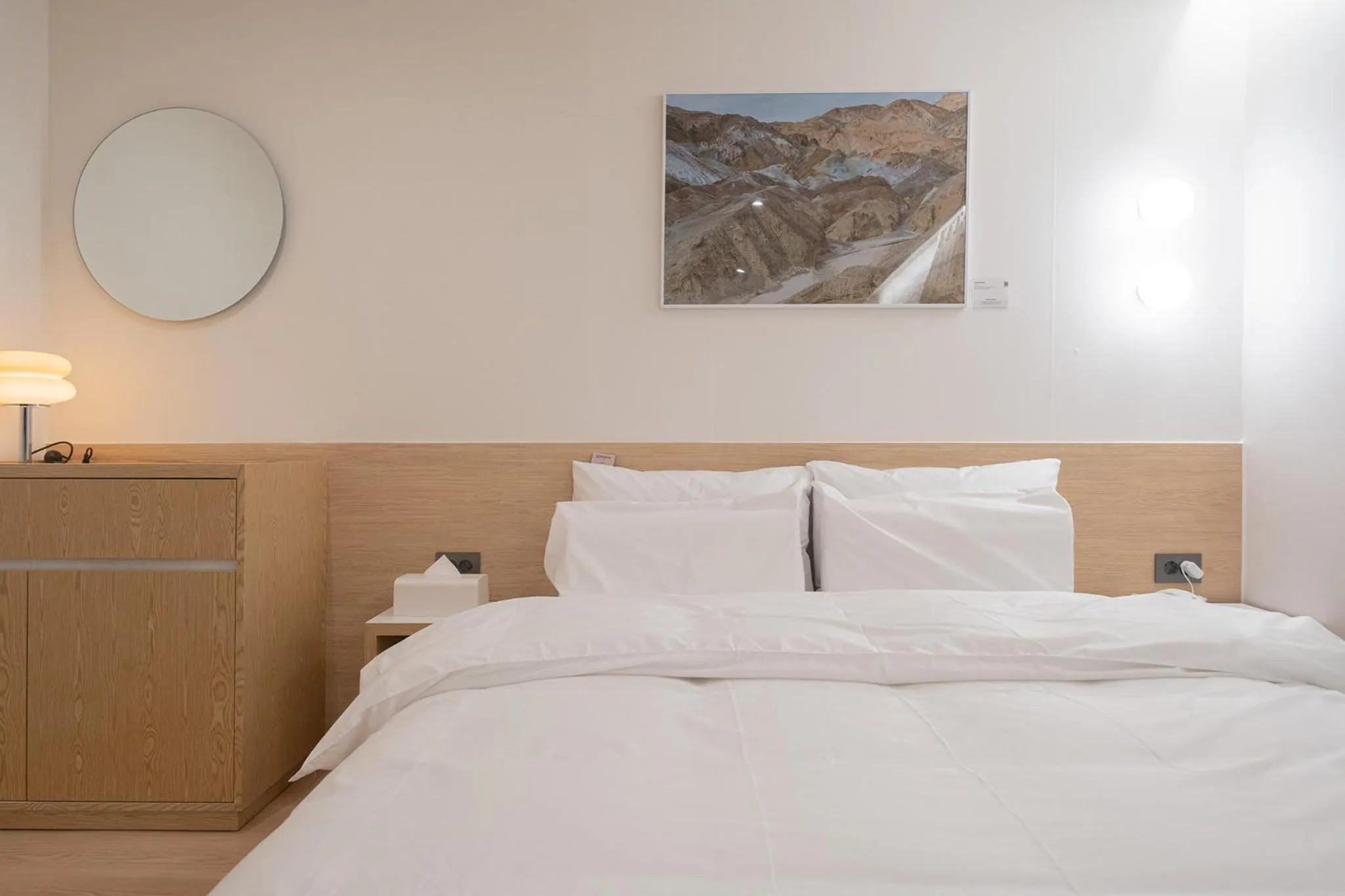 Bed in Aank Hotel Cheongju Uam 1st