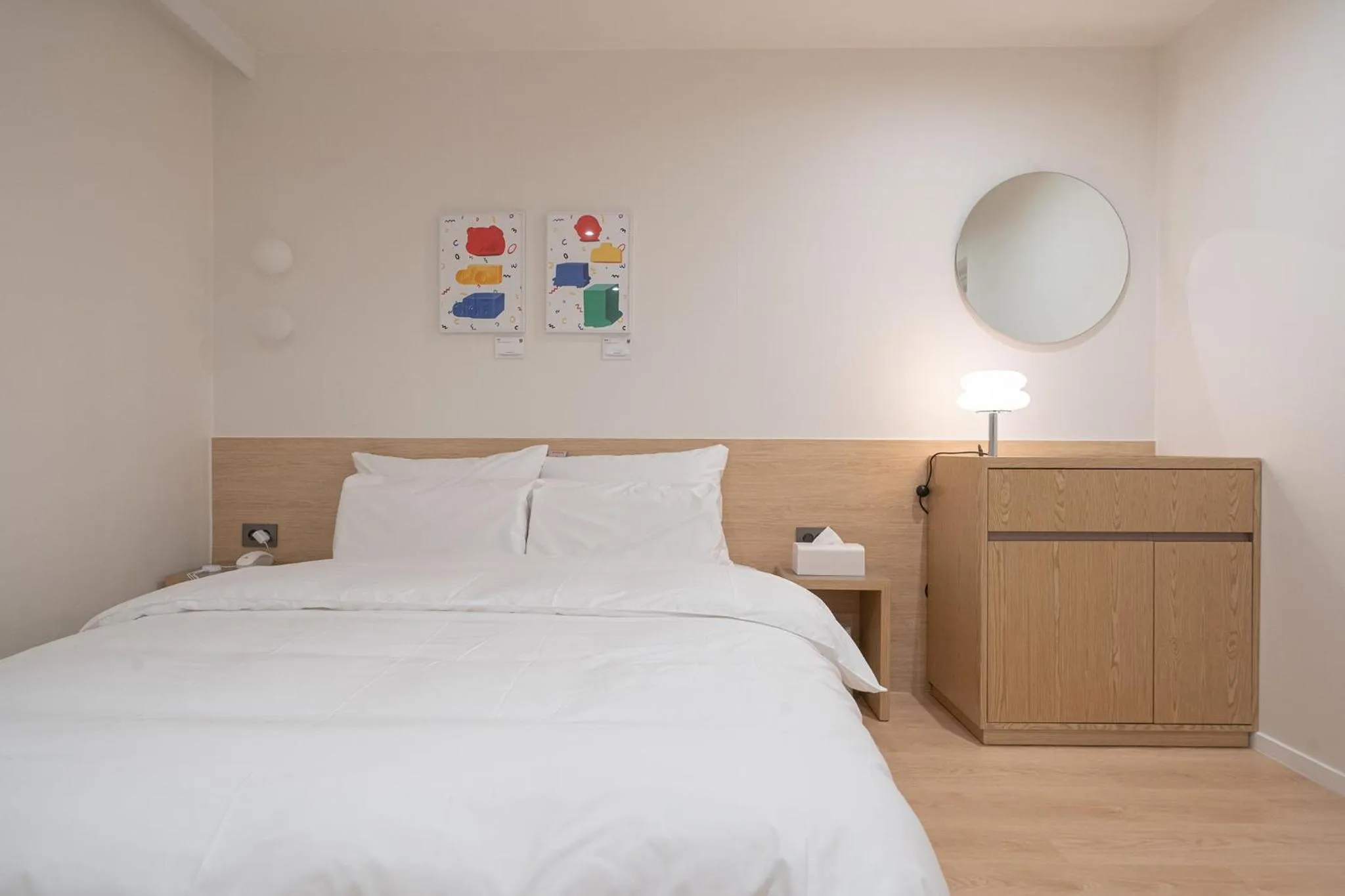 Bed in Aank Hotel Cheongju Uam 1st