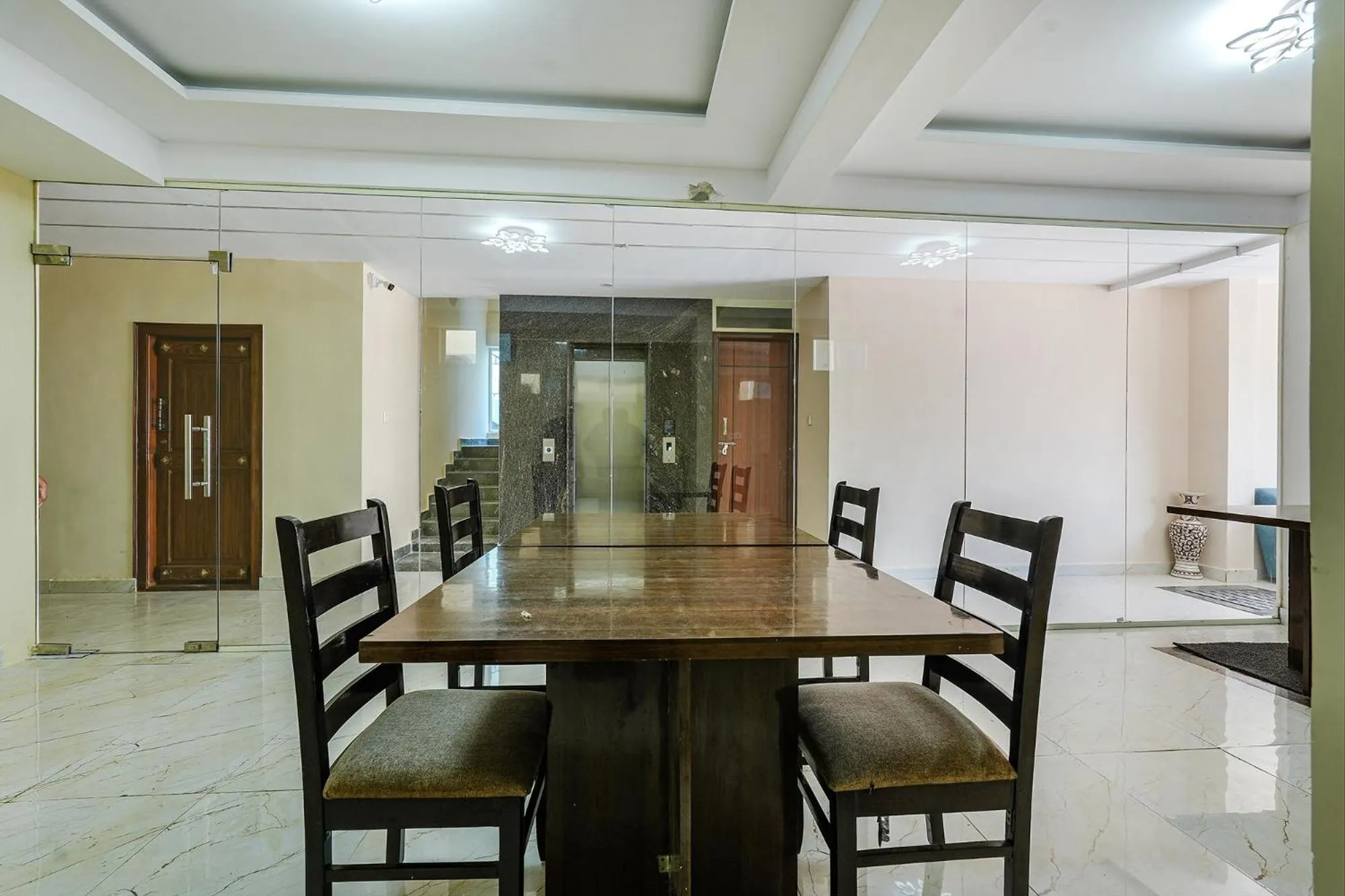 Dining area in FabHotel Crystal Suites - Near Marathahalli Junction