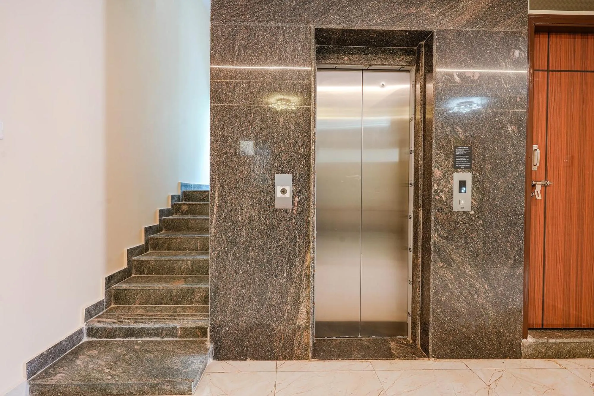 elevator in FabHotel Crystal Suites - Near Marathahalli Junction
