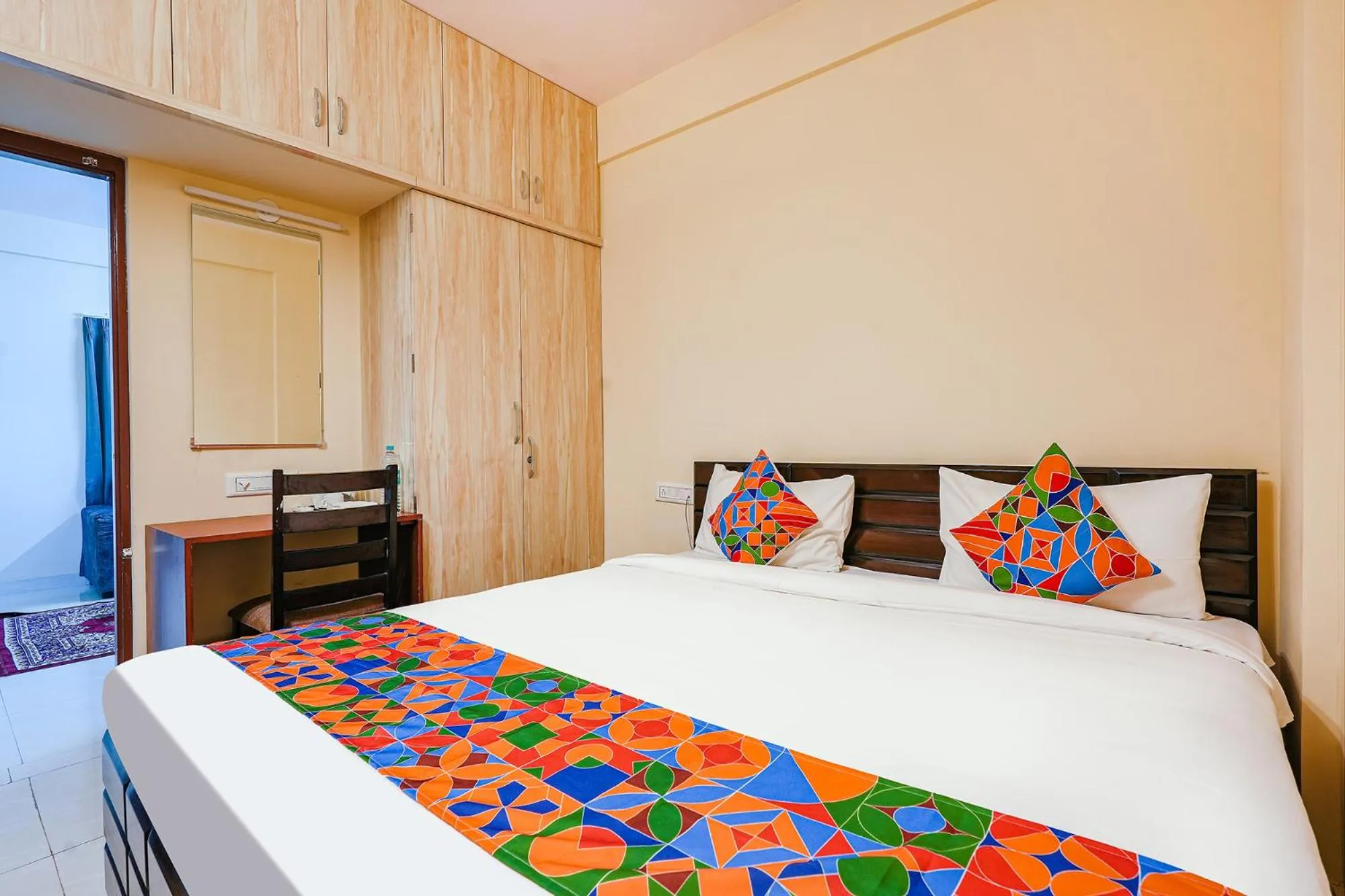 Bed in FabHotel Crystal Suites - Near Marathahalli Junction