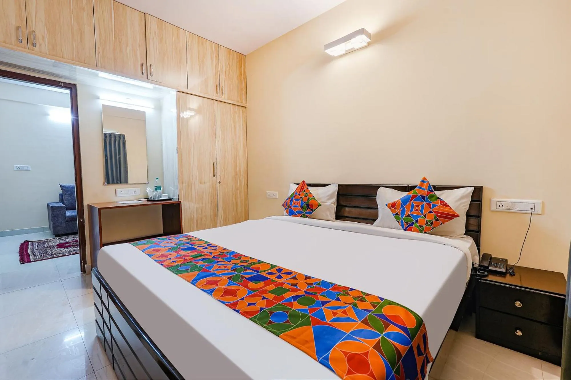 Bed in FabHotel Crystal Suites - Near Marathahalli Junction