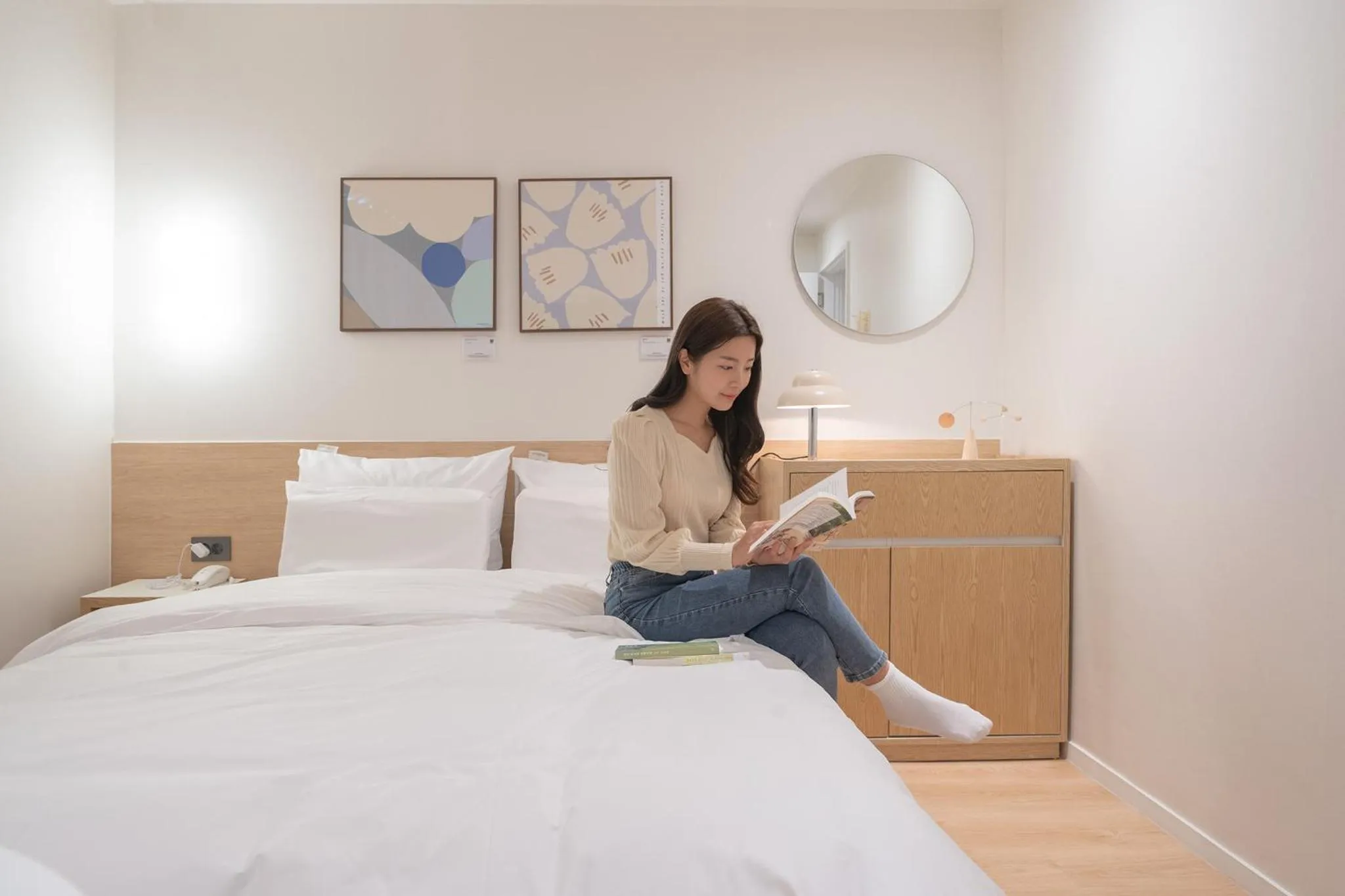 Bed in Anook Hotel Cheongju Uam 2nd