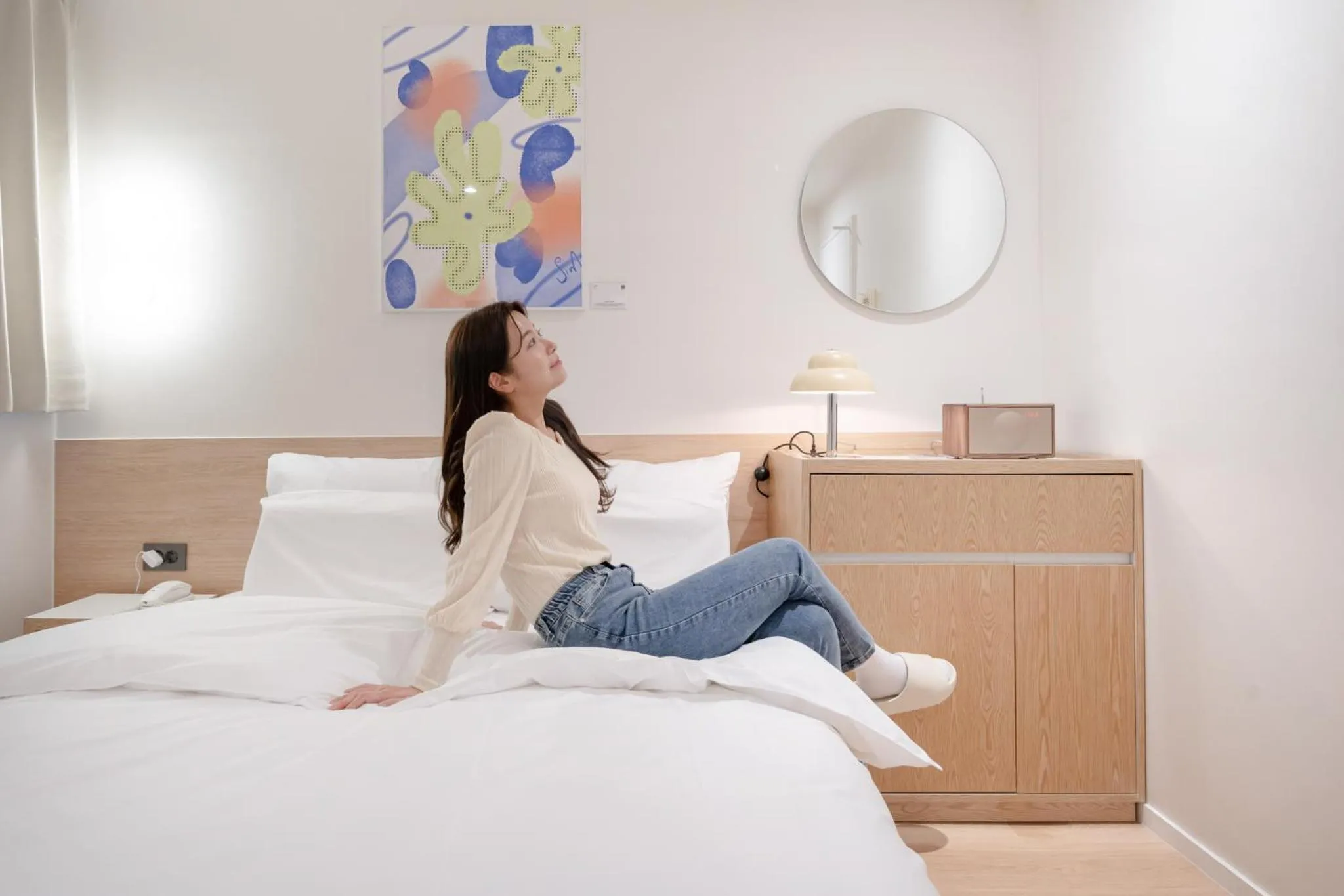 Bed in Anook Hotel Cheongju Uam 2nd