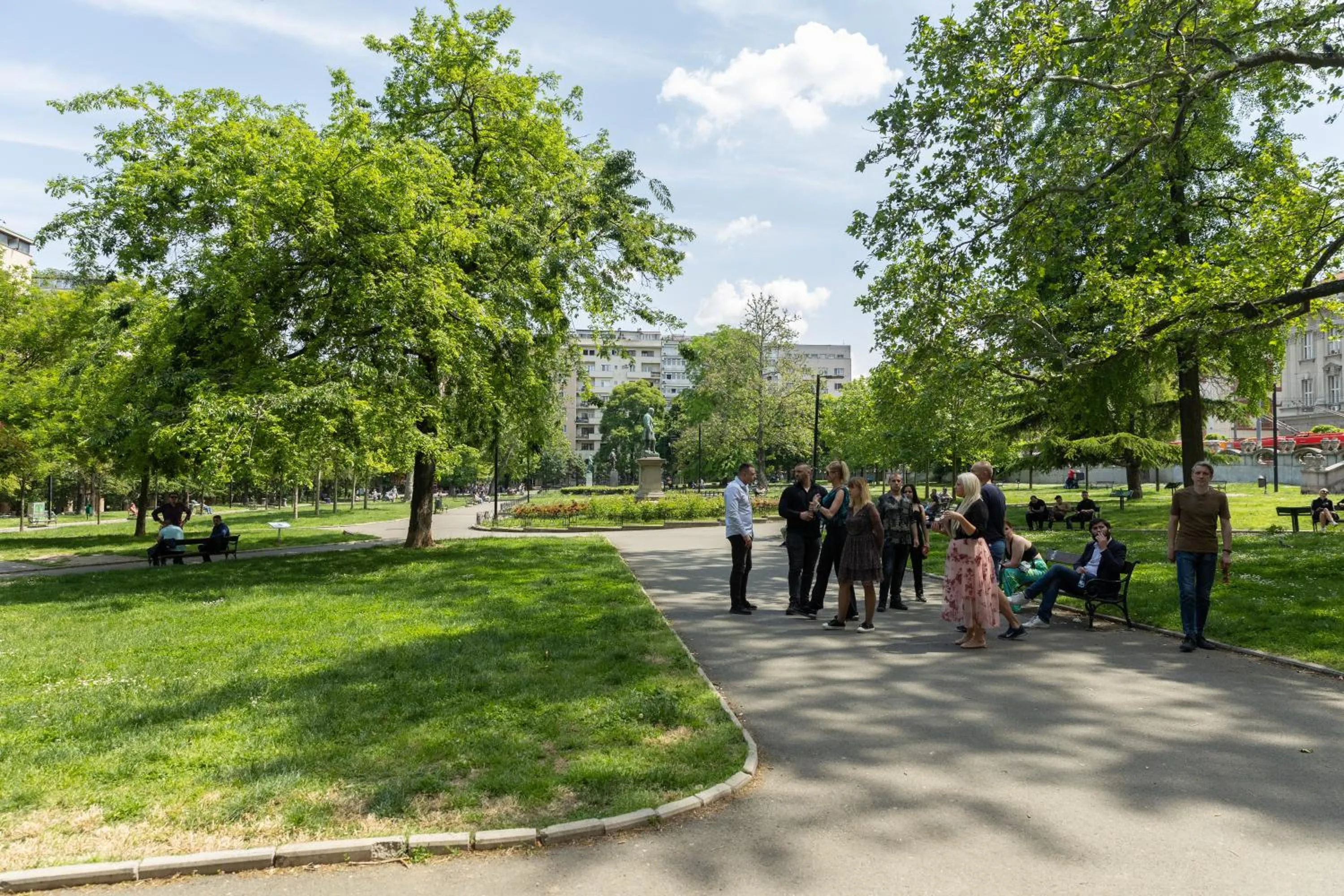 Landmark view in Belgrade Center Apartment III
