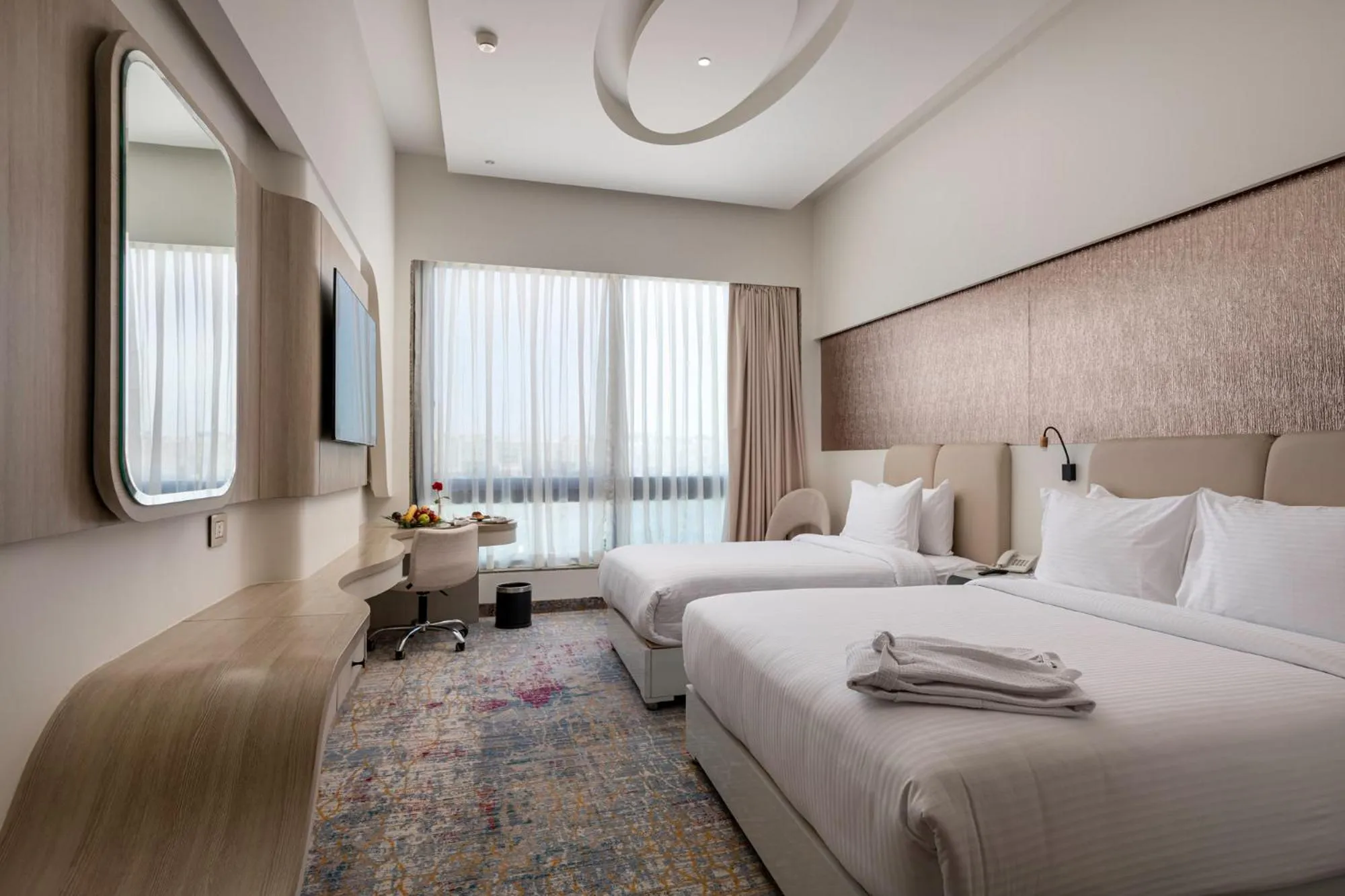 Bedroom, Bed in Crowne Plaza Alexandria Mirage by IHG