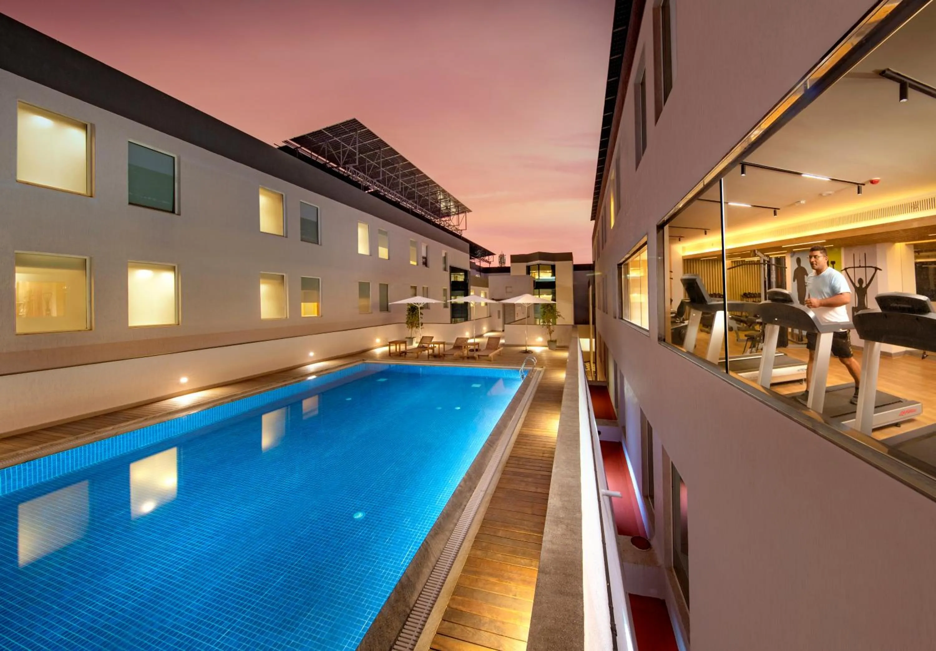 Fitness centre/facilities in O by Tamara Coimbatore