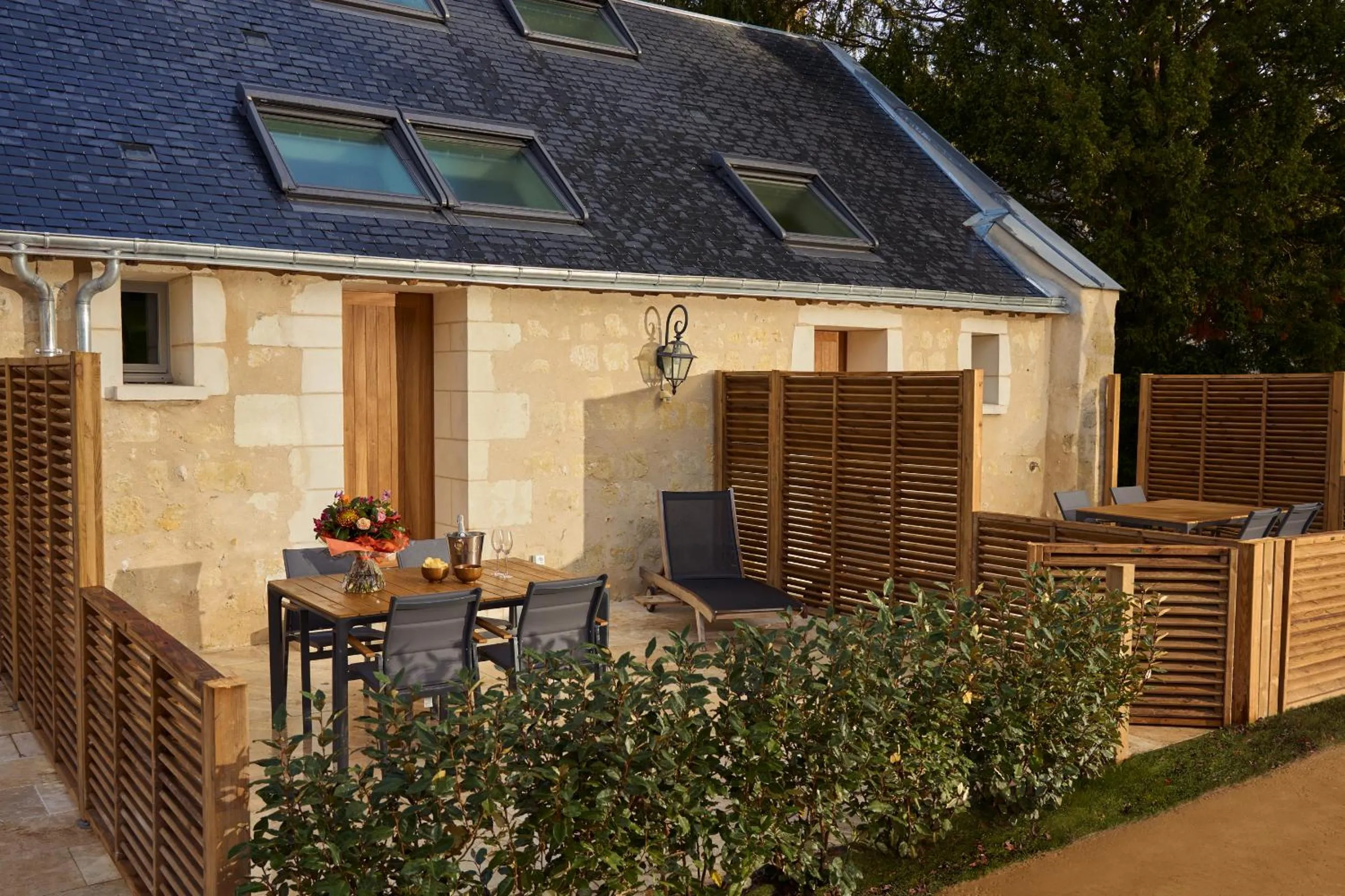 Patio in Domaine de la Commanderie de Ballan