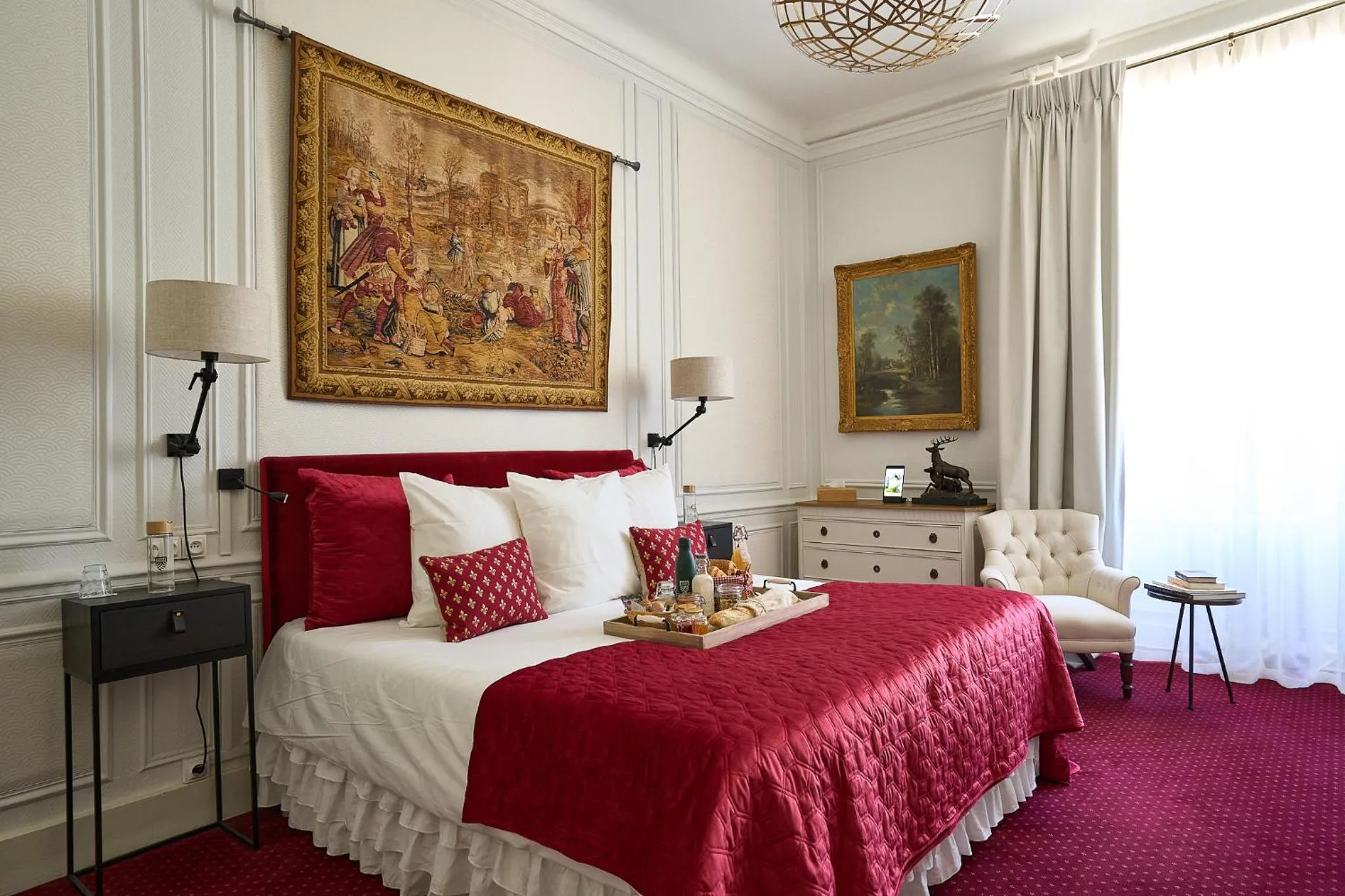 Bedroom, Bed in Domaine de la Commanderie de Ballan