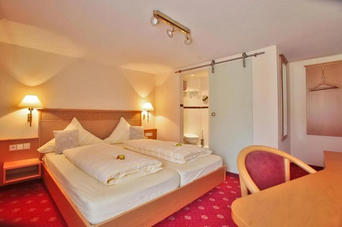 Photo of the whole room, Bed in Gasthof Hirsch