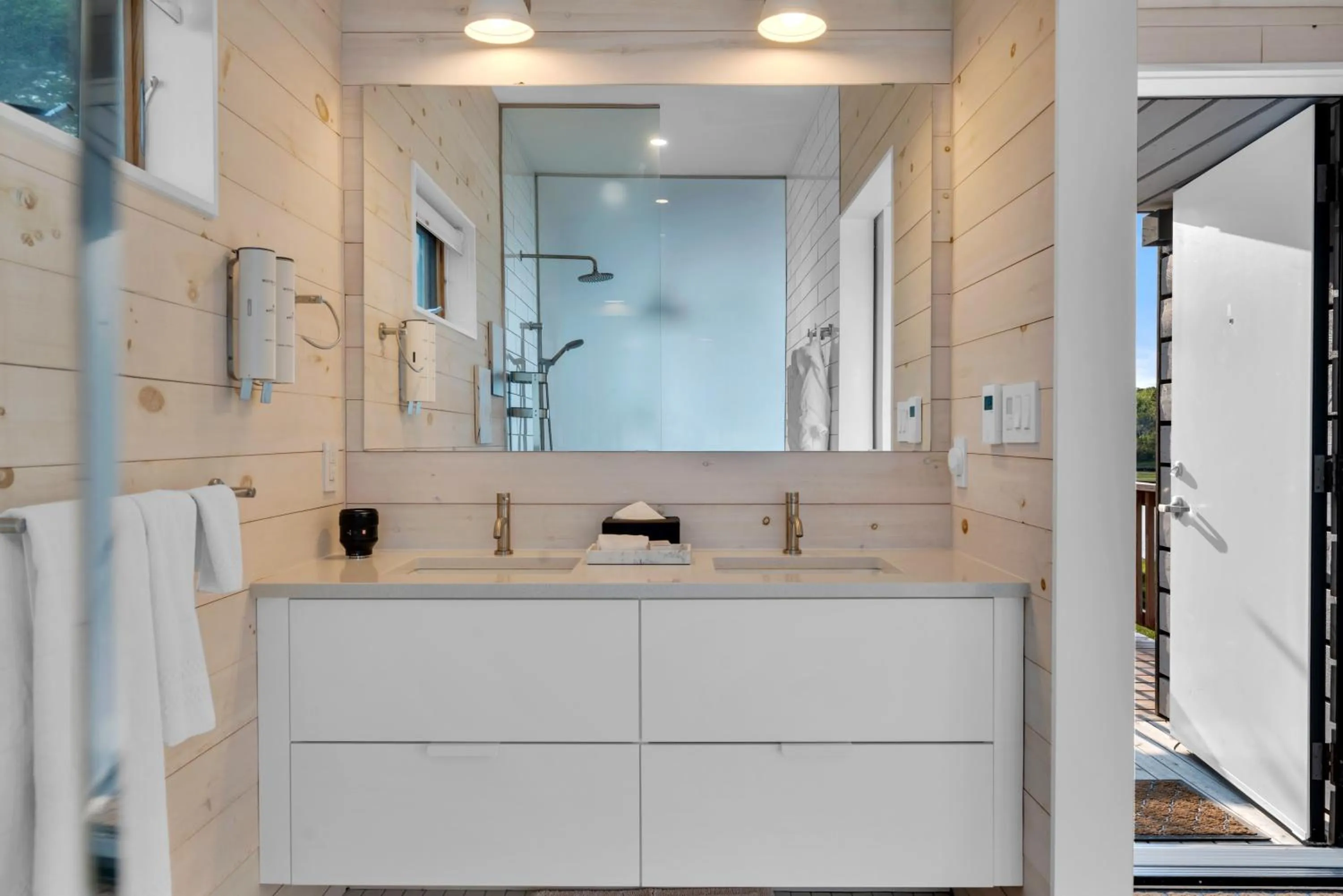 Shower in White Point Beach Resort