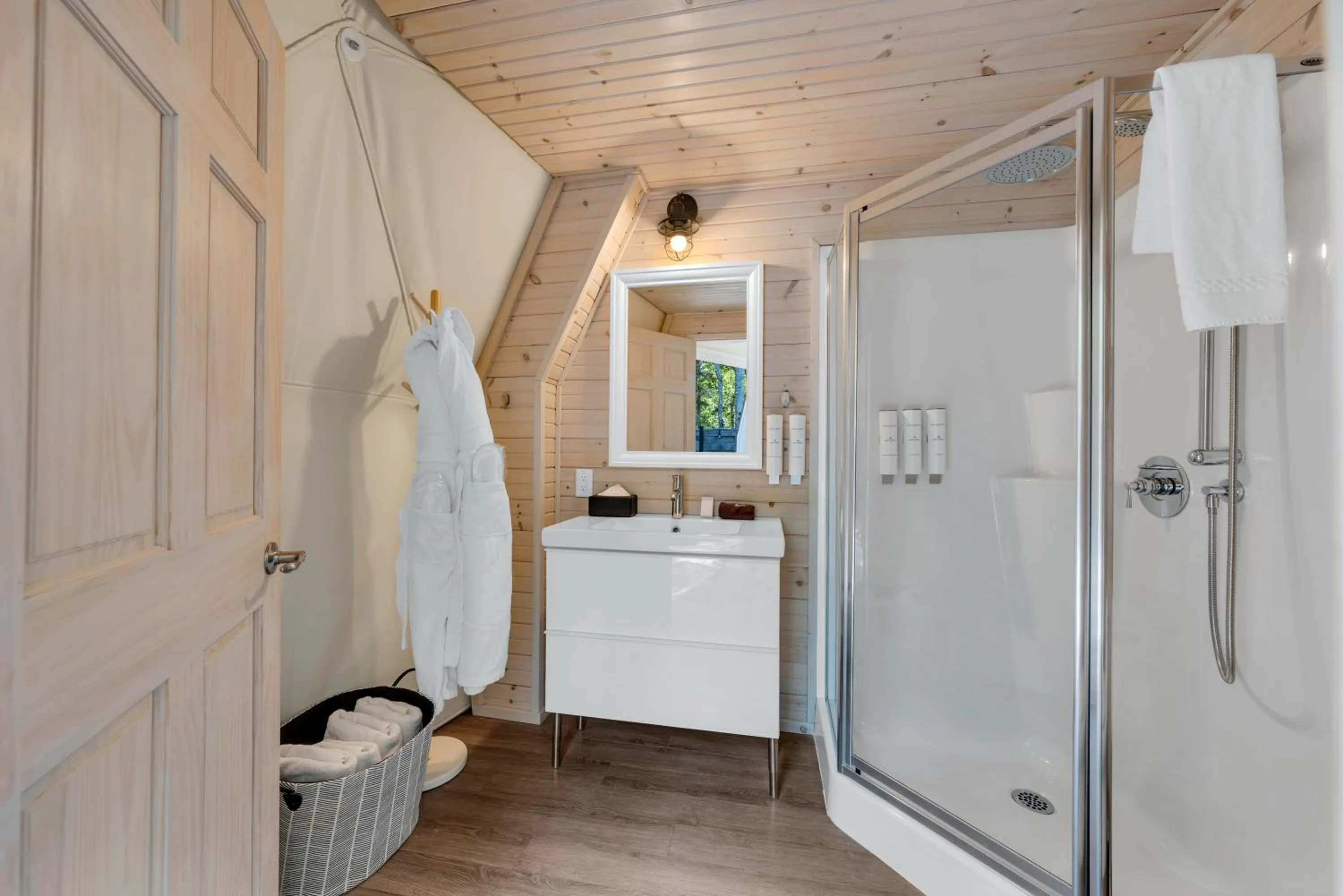 Shower in White Point Beach Resort