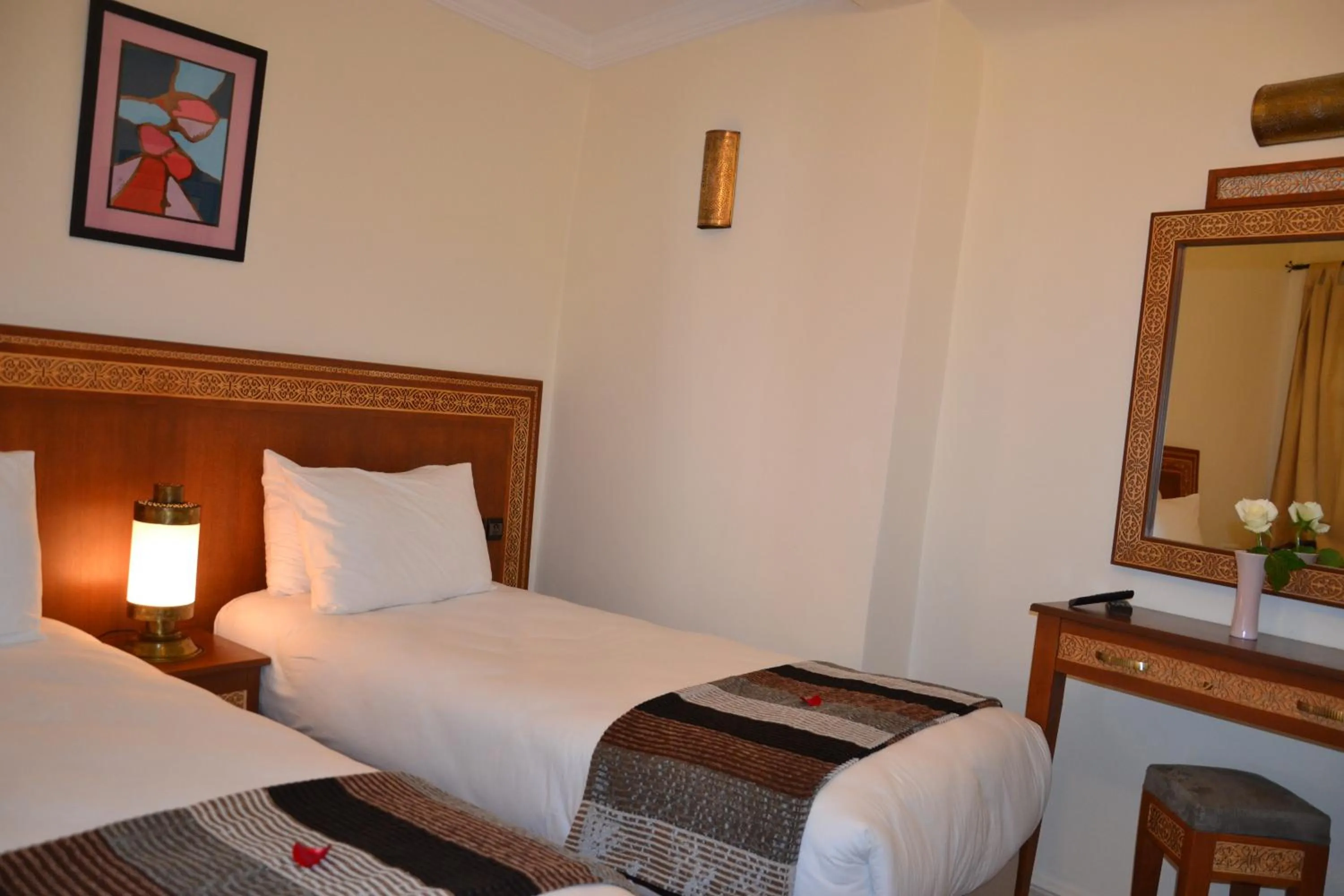 Bed in Hotel Riad Ben Atar