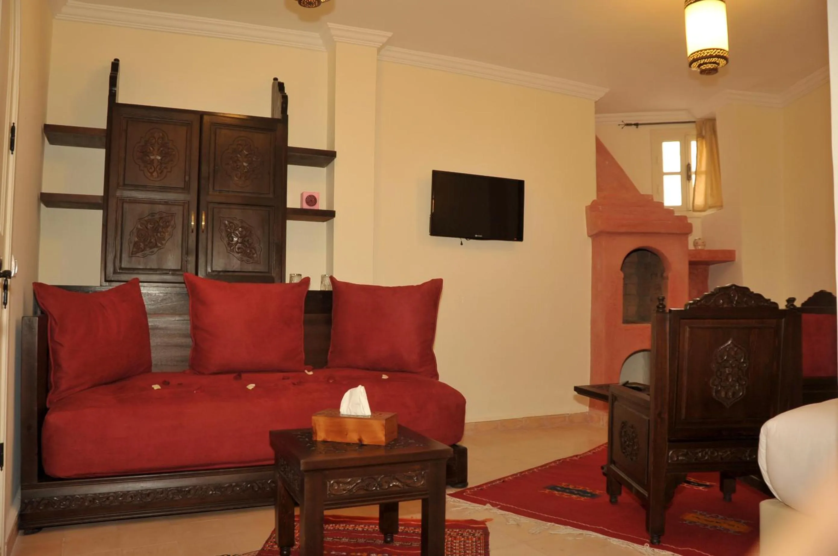 Seating area in Hotel Riad Ben Atar